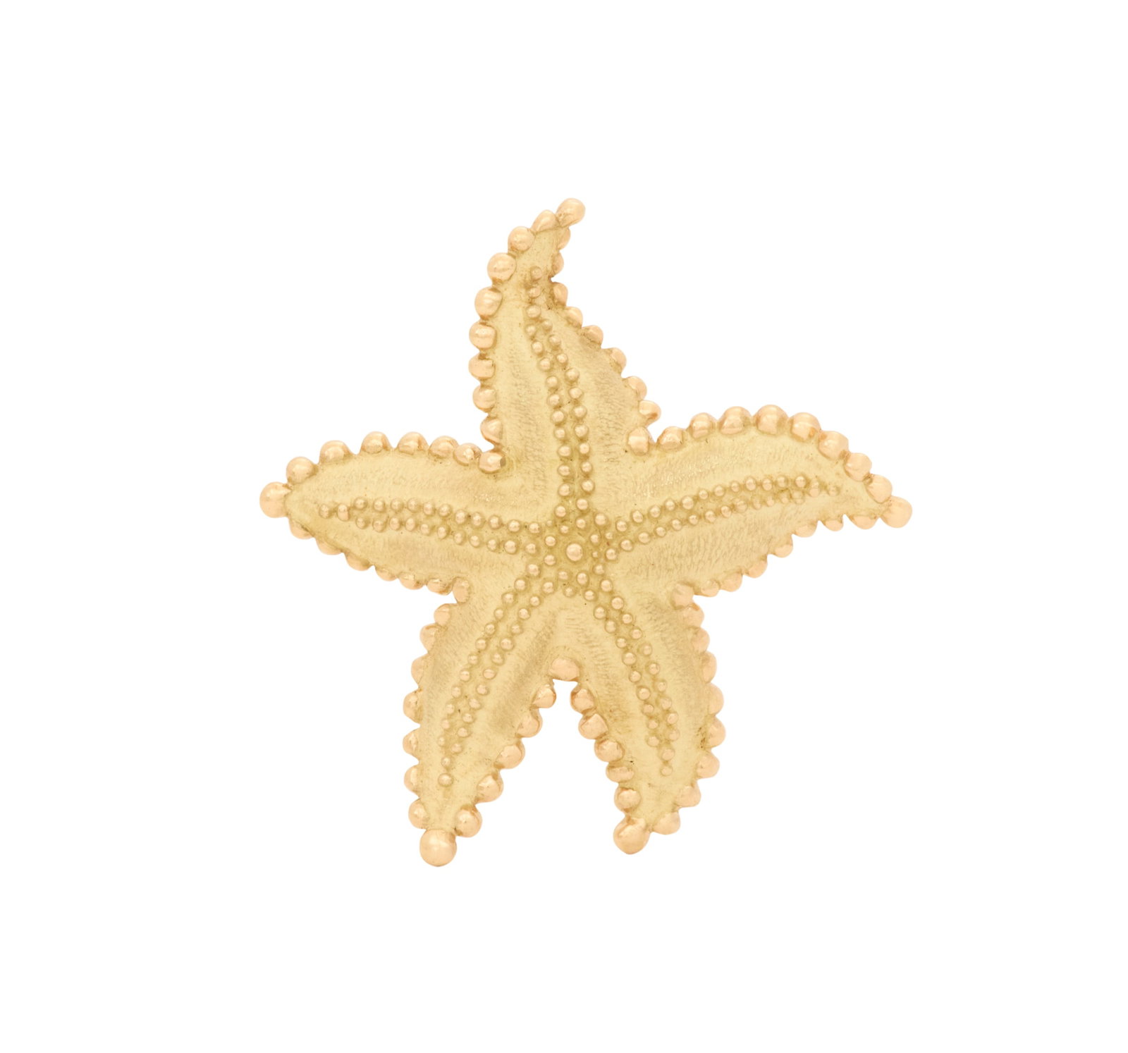 Tiffany & Co. Starfish Brooch: Tiffany & Co. Starfish Brooch 18k yellow gold, the large brooch stamped "TIFFANY & CO 750", together with a Tiffany & Co. blue pouch. dia. 2-1/2", total weight 32.4 grams Provenance: Estate of Marie