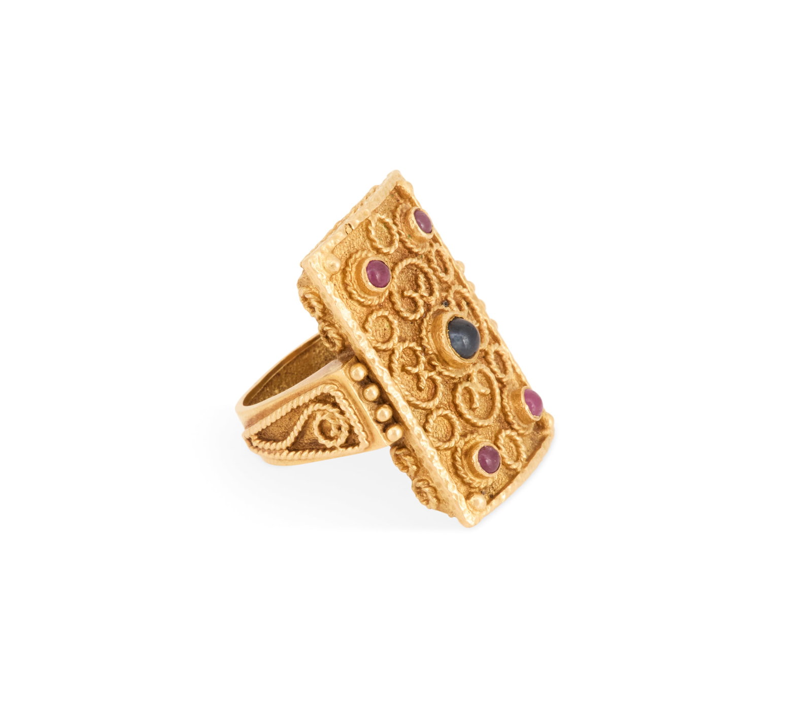 Ruby and Sapphire Ring - 3