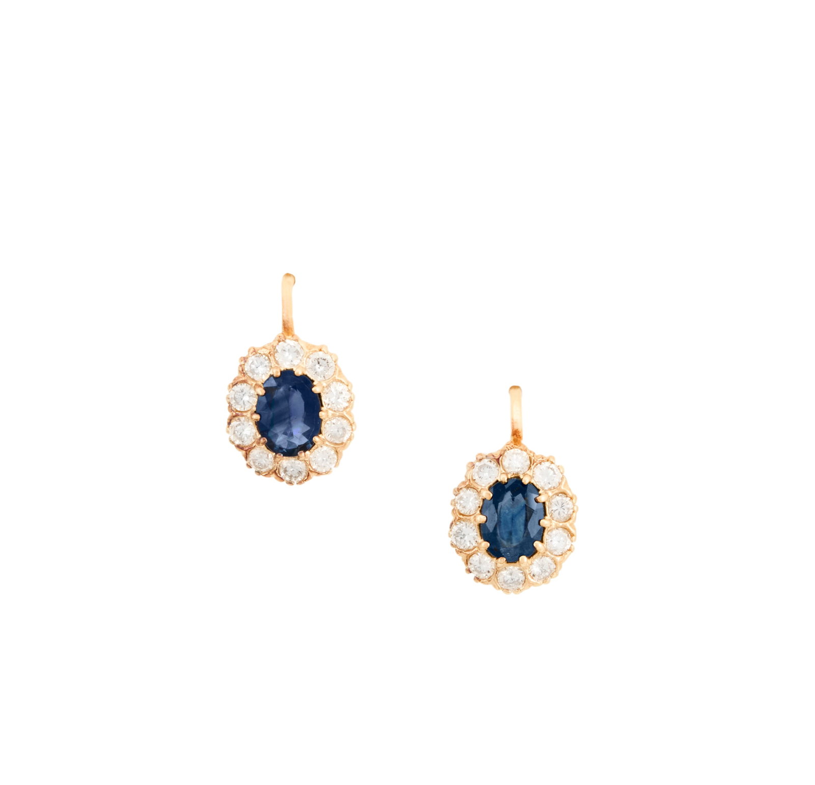 Pair of Sapphire and Diamond Earrings (1 of 1)