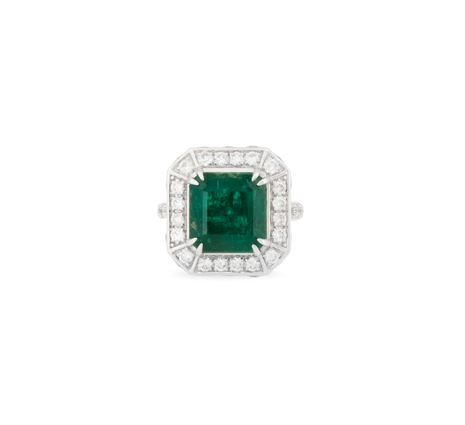 Stunning Emerald and Diamond Ring (1 of 5)