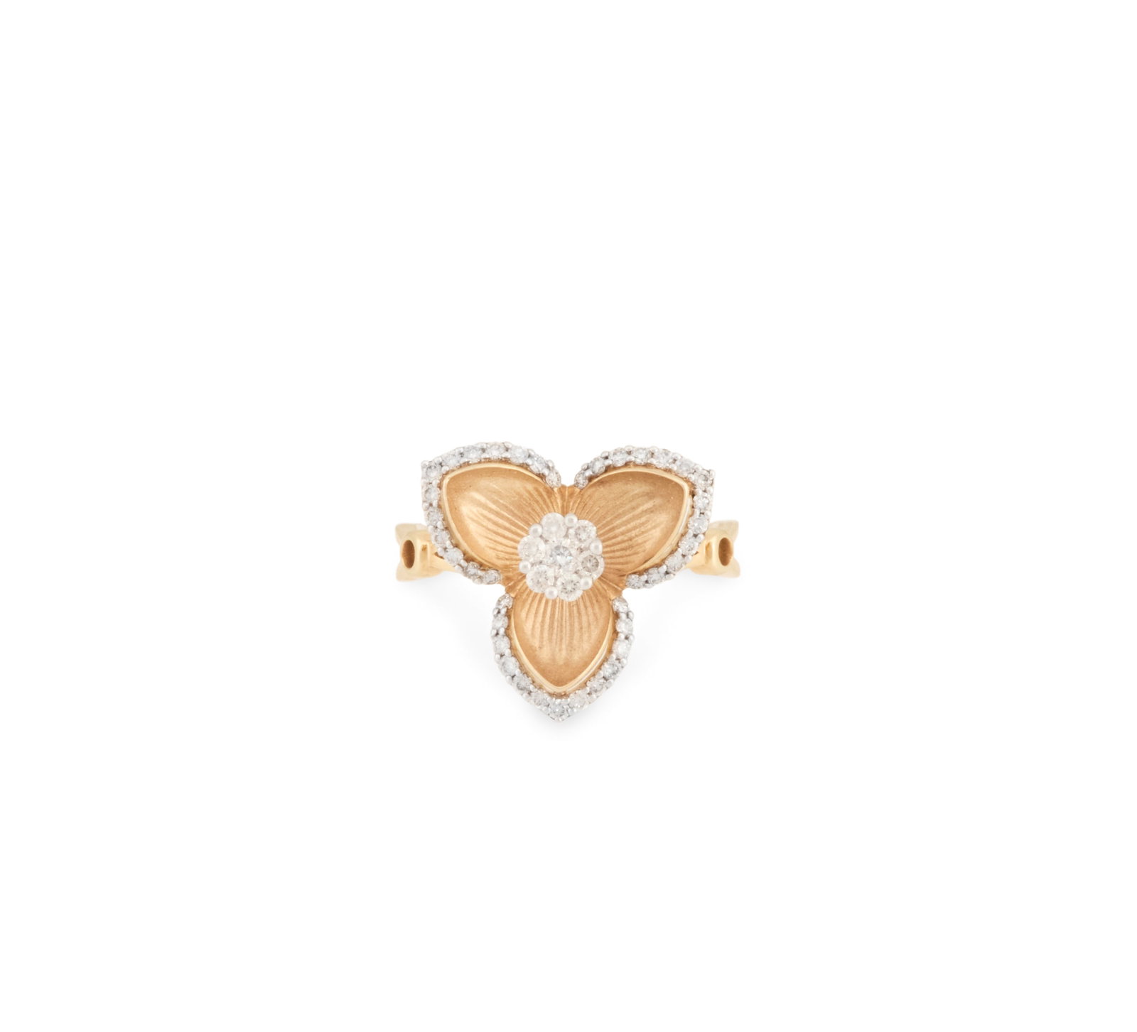 Diamond Ring: Diamond Ring 14k yellow gold, the ring mounted with round brilliant-cut diamonds weighing approximately 0.40 carats in total. size 6, total weight 2.7 grams