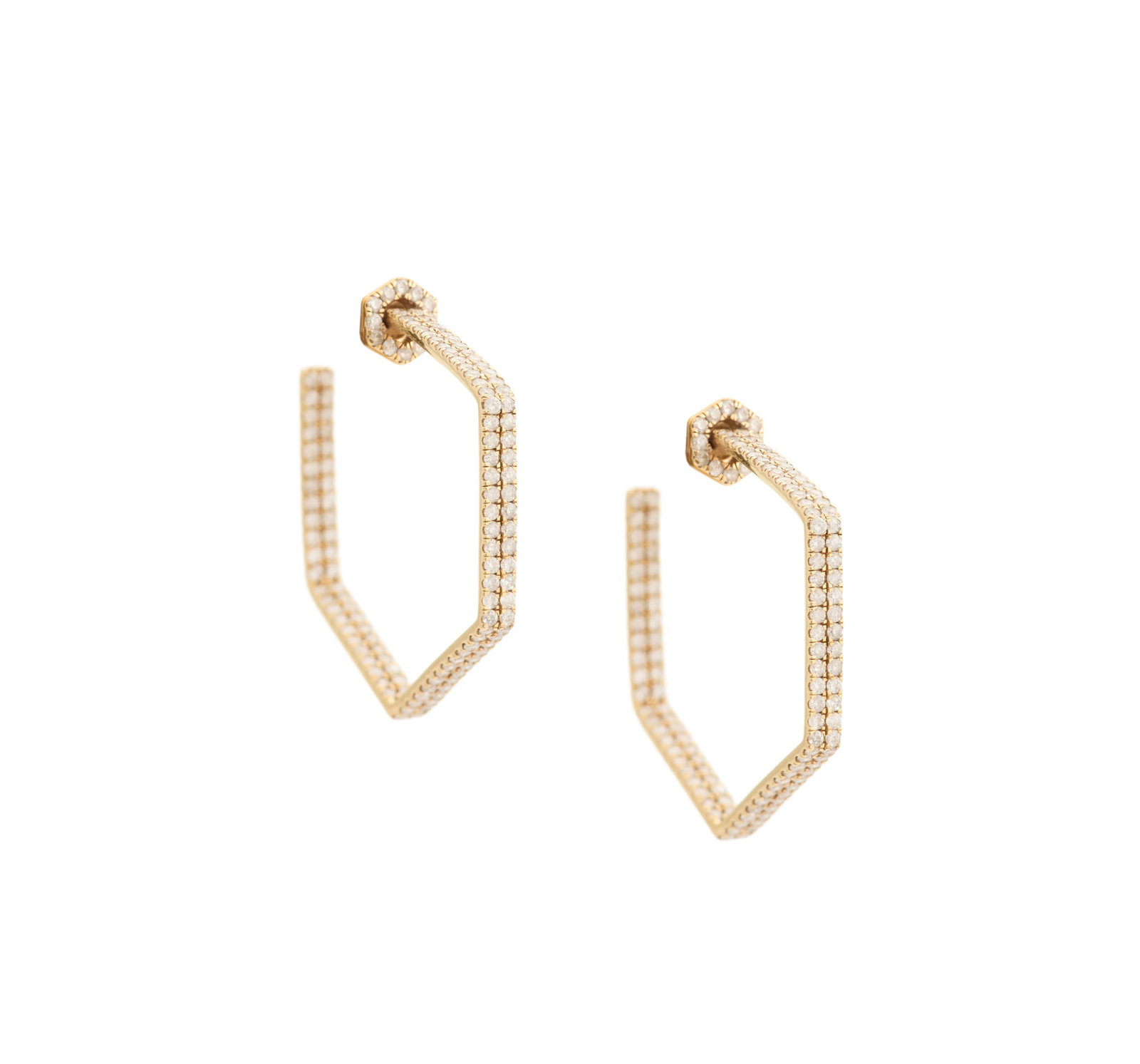Pair of Diamond Hoop Earrings (1 of 1)