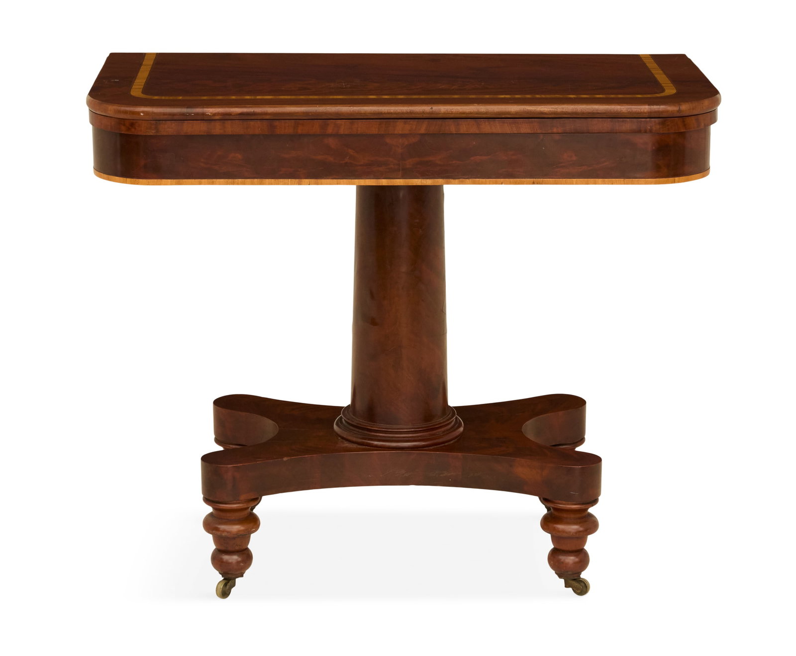 Fine American Late Classical Mahogany Games Table (1 of 6)
