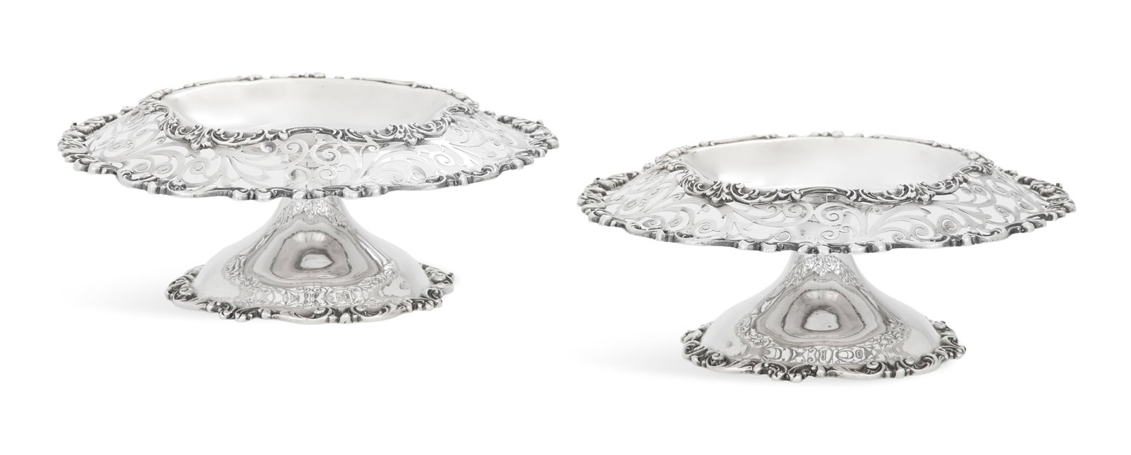 Pair of American Sterling Silver Compotes (1 of 4)