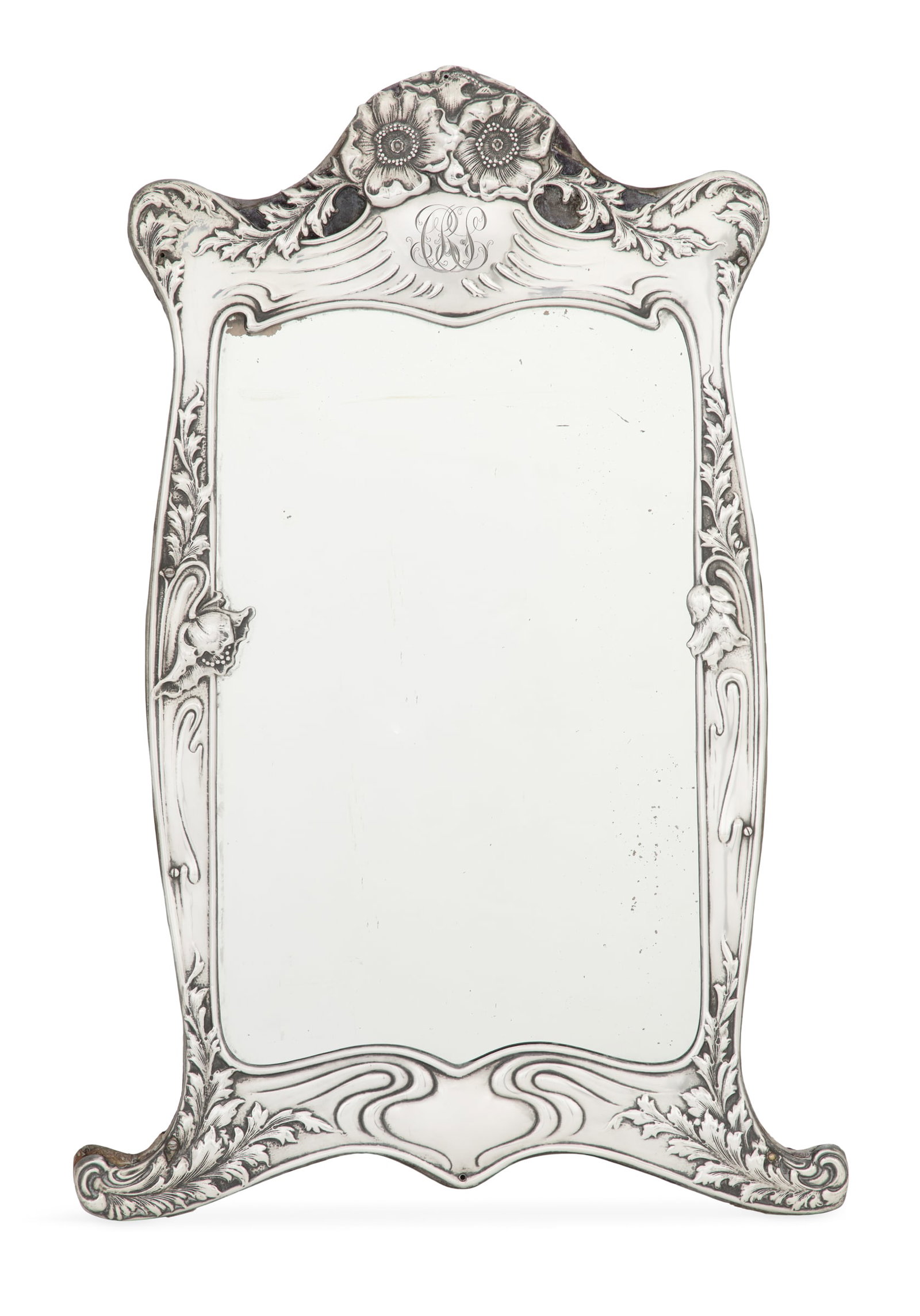 American Sterling Art Nouveau Vanity Mirror (1 of 4)