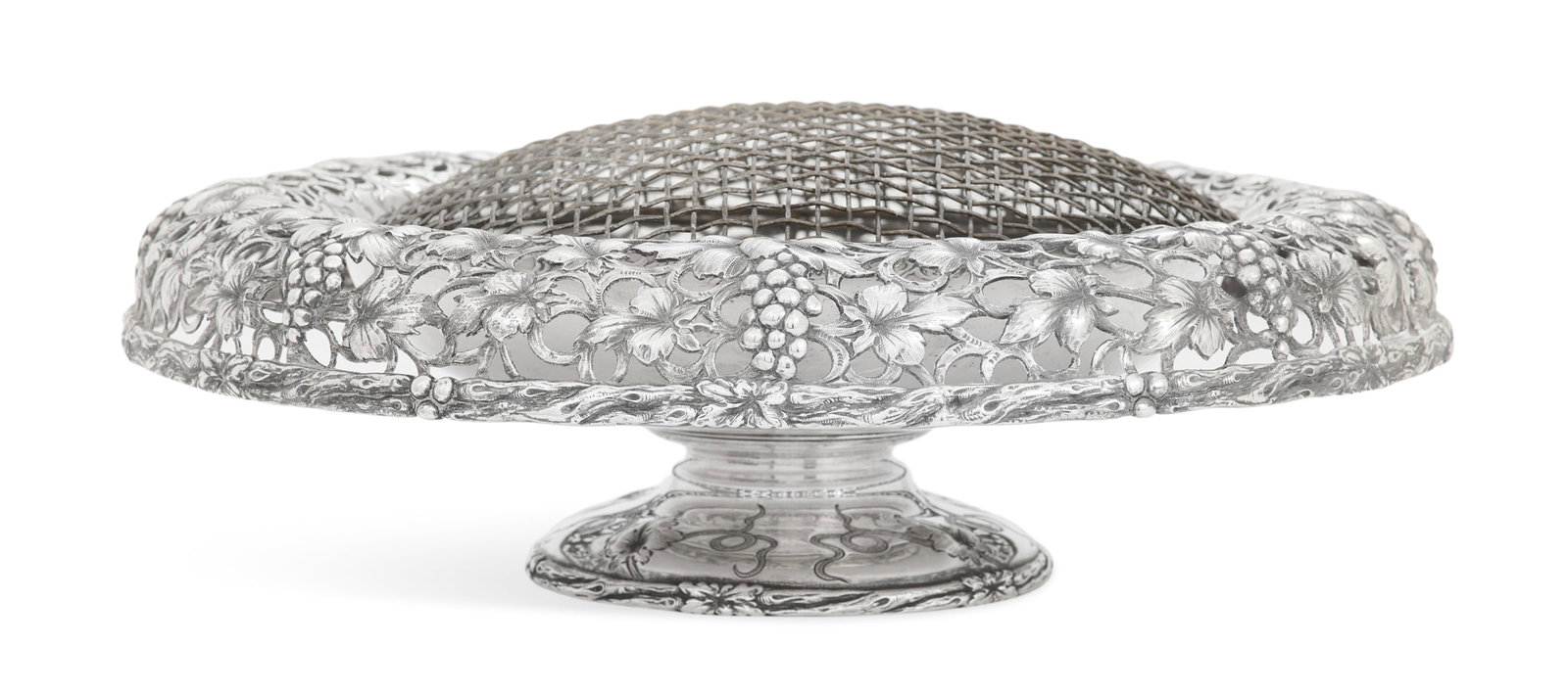 Large Sterling Silver Flower Bowl (1 of 4)