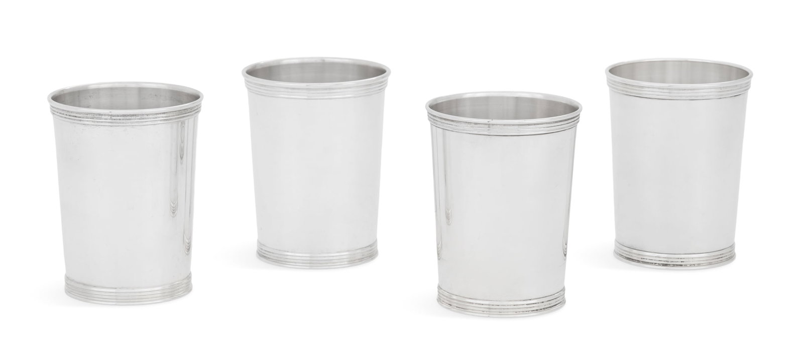 Set of Four Sterling Silver Mint Julep Cups (1 of 2)