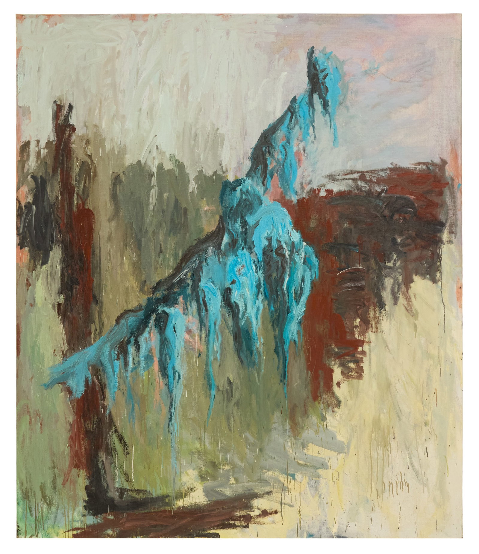 Hans de Bruijn (Dutch, b. 1959): Hans de Bruijn (Dutch, b. 1959) "Untitled", 1998 oil on canvas signed and dated en verso. Unframed. 67" x 79" Provenance: Collection of Wade Wilson Art, Houston, Texas and Santa Fe, New Mexico.