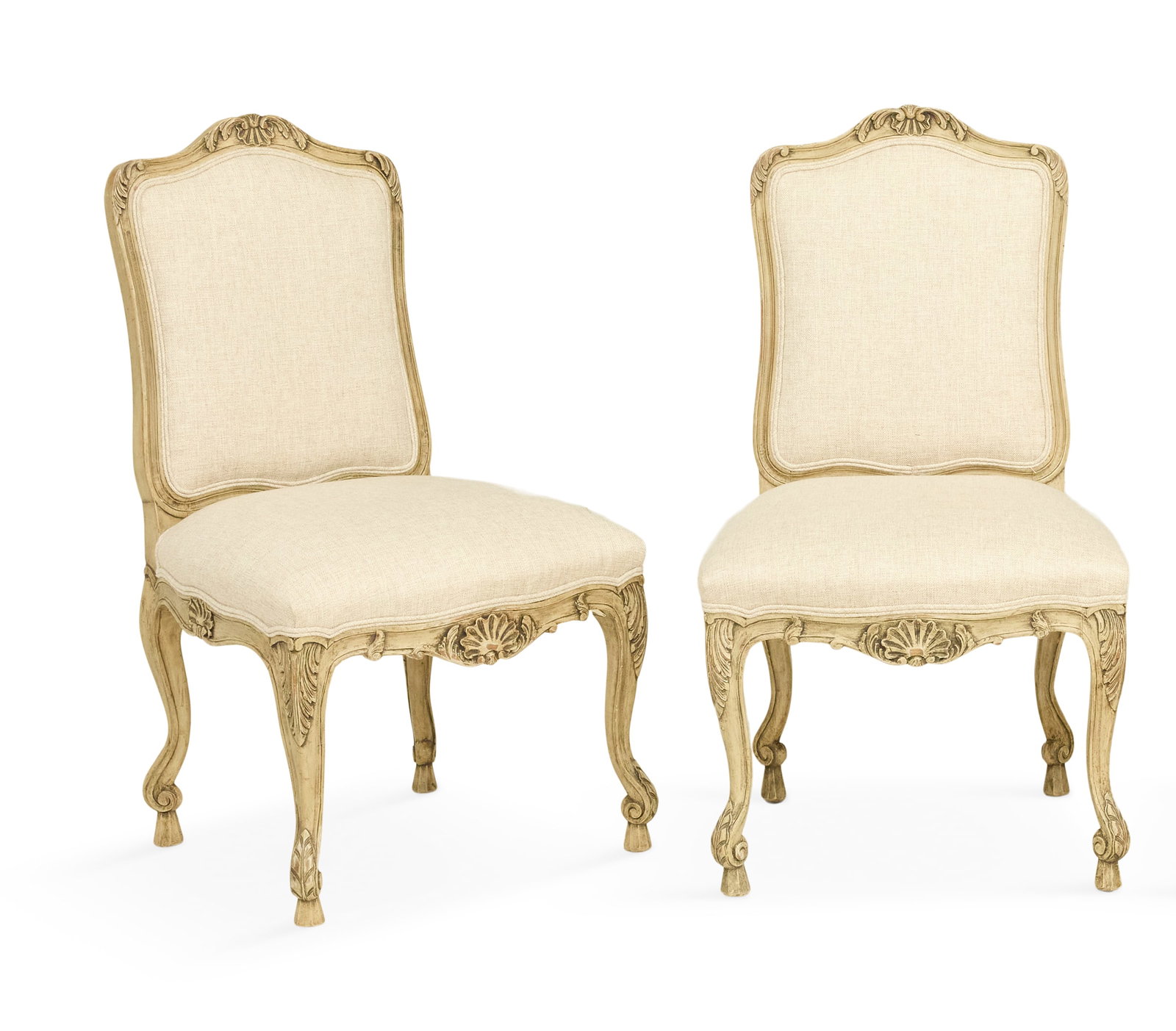 Pair of Signed Jansen, Louis XV-Style Side Chairs (1 of 5)