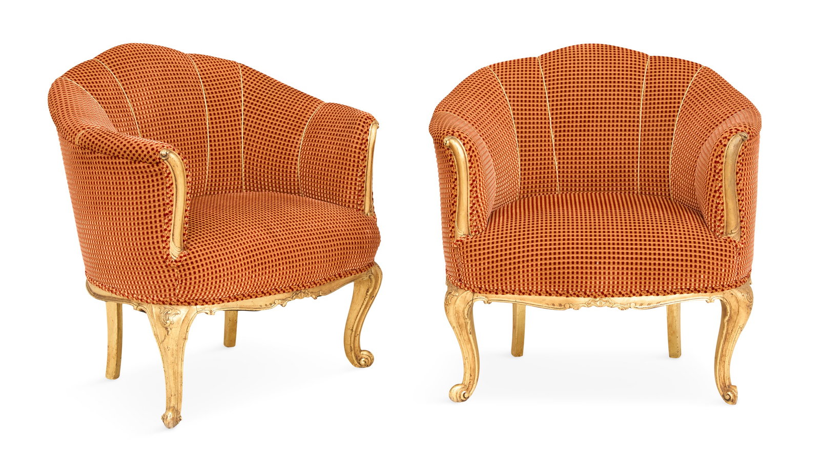 Pair of French Giltwood Club Chairs (1 of 2)