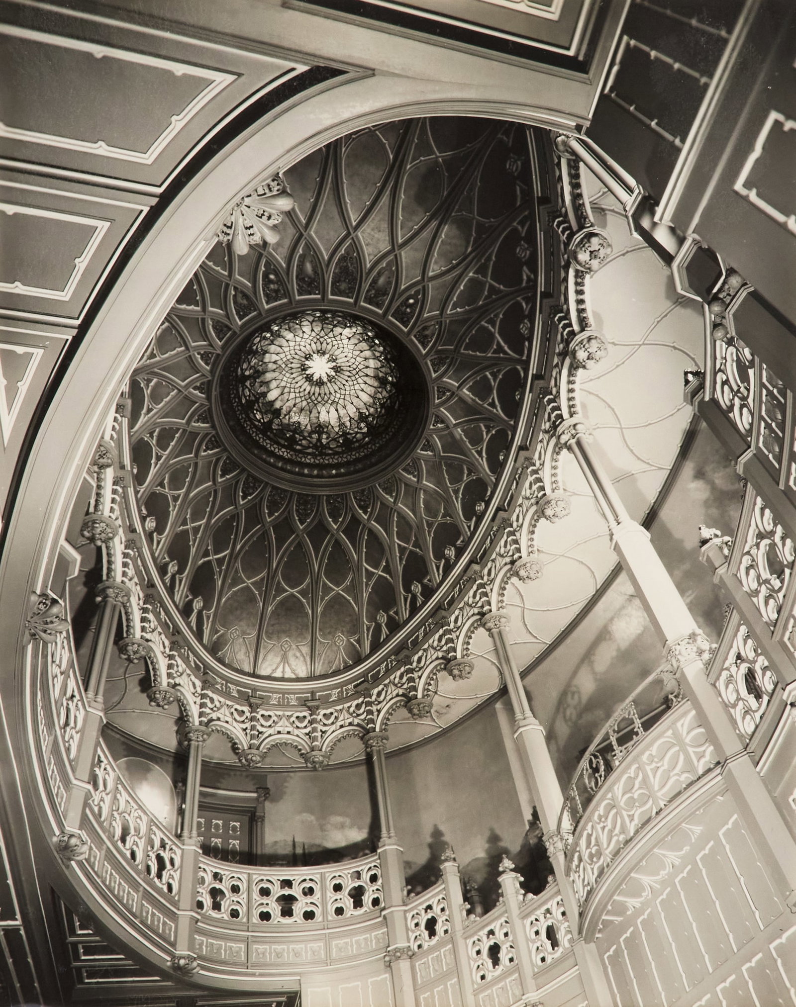 Clarence John Laughlin (US/Louisiana, 1905-1985): Clarence John Laughlin (American/Louisiana, 1905-1985) "The Improbable Dome: 1964" gelatin silver print signed and dated lower margin. Matted, glazed and framed. image 20" x 16", framed 28" x 22" Prov