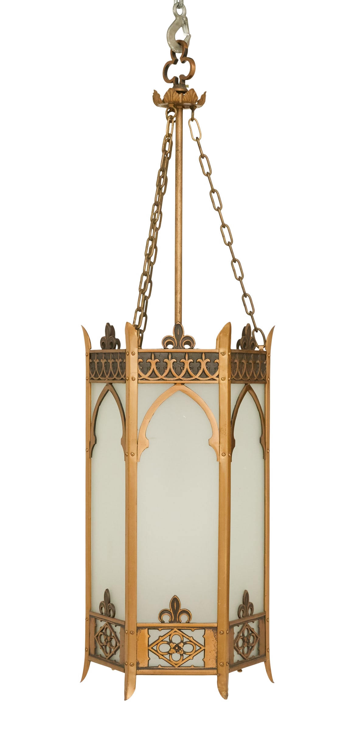 Gilt-Brass Hall Lantern in the Gothic Taste (1 of 1)