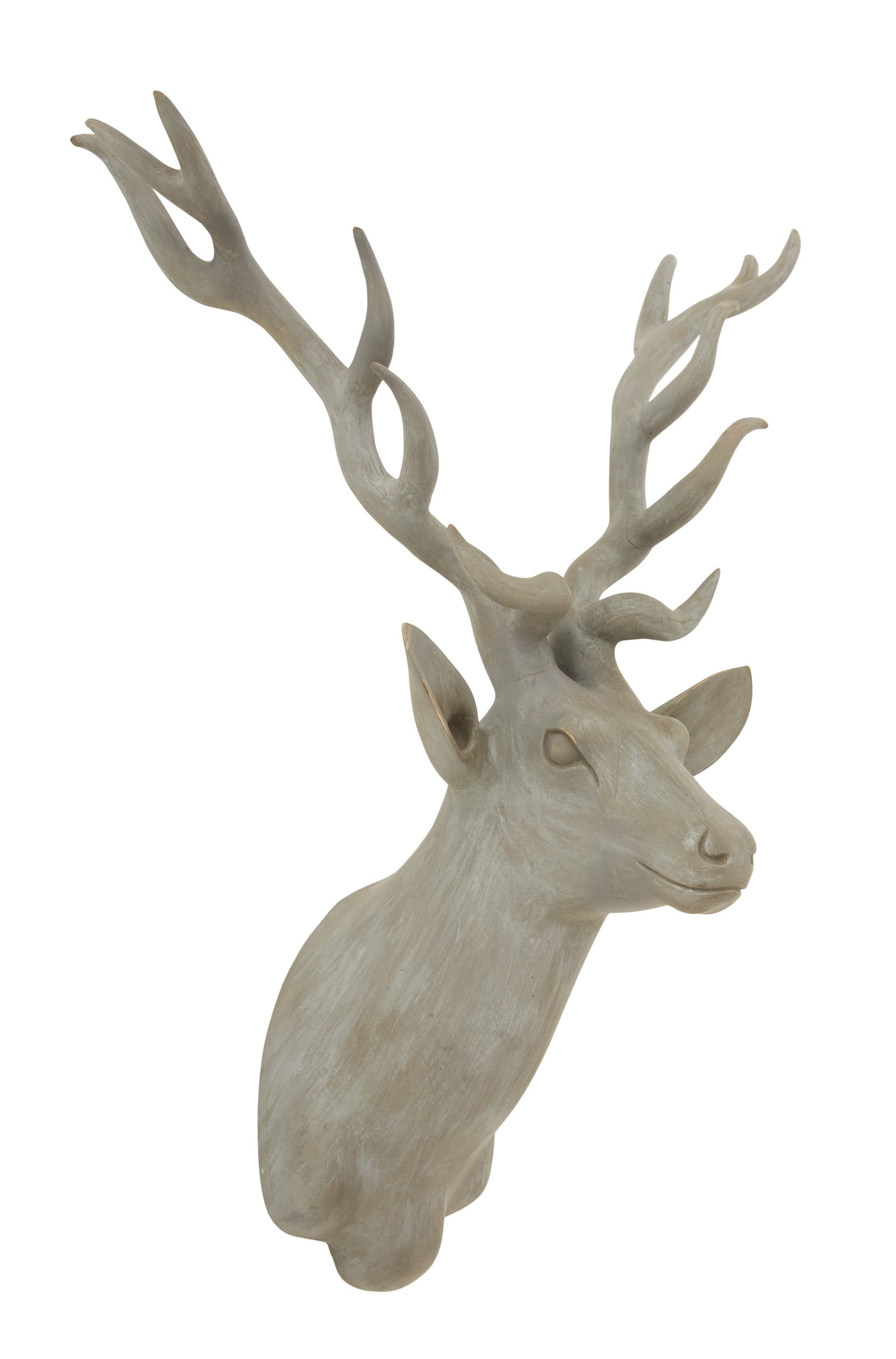 Carved Wood Stag's Head (1 of 4)
