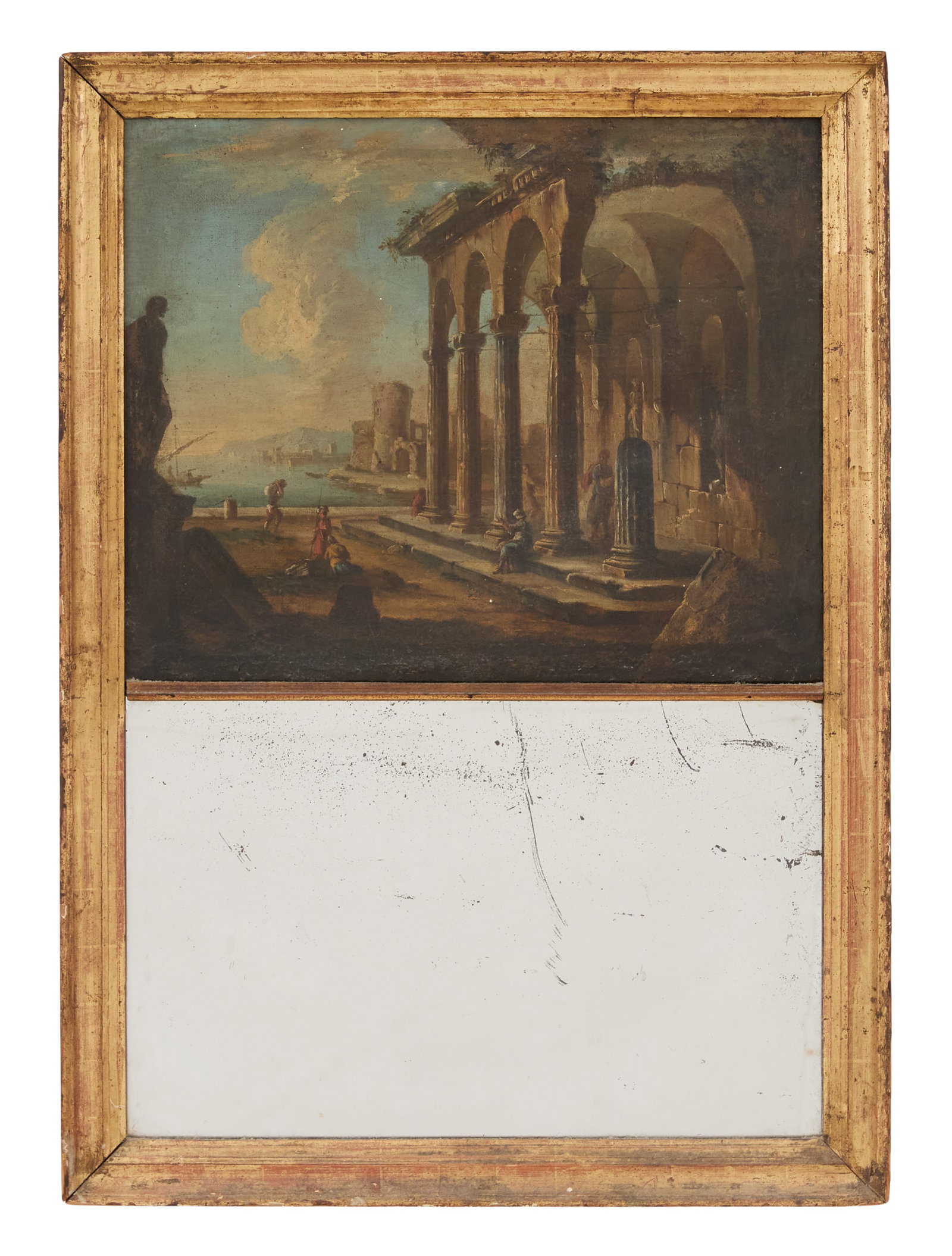 Small French Trumeau Mirror (1 of 2)