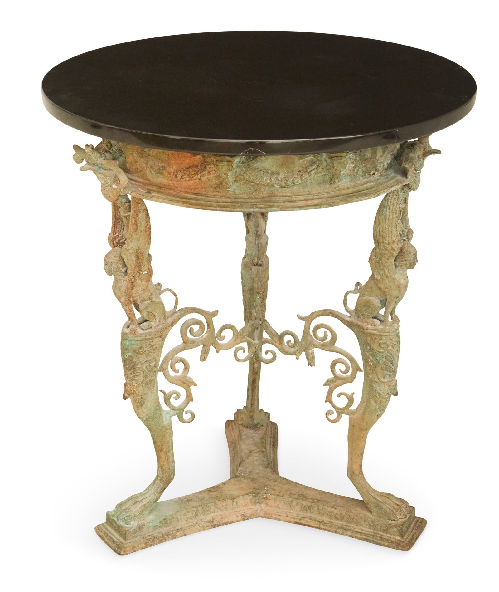Bronze and Marble Gueridon (1 of 3)