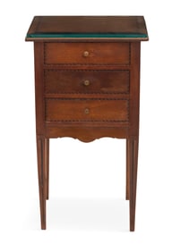 Italian Neoclassical Inlaid Mahogany Side Table