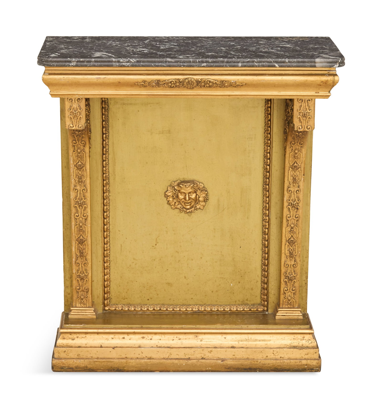Continental Neoclassical Marble-Top Console Table (1 of 3)