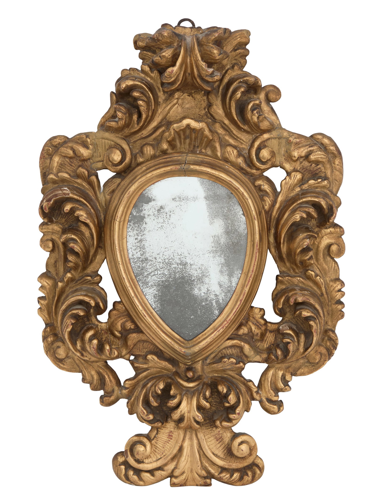 Italian Baroque Giltwood Mirror (1 of 2)