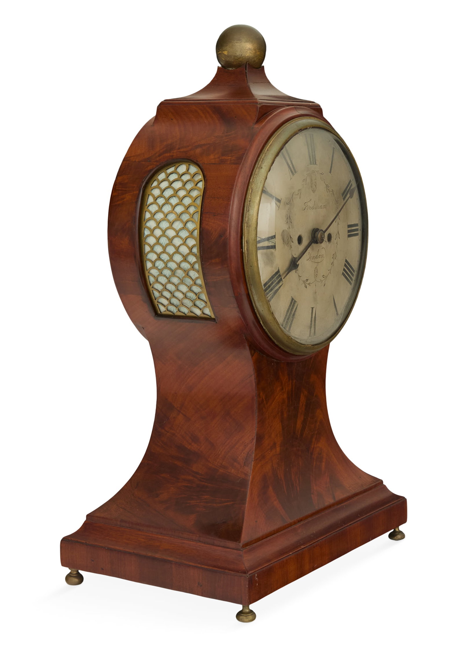 English Regency Balloon-Form Bracket Clock - 2