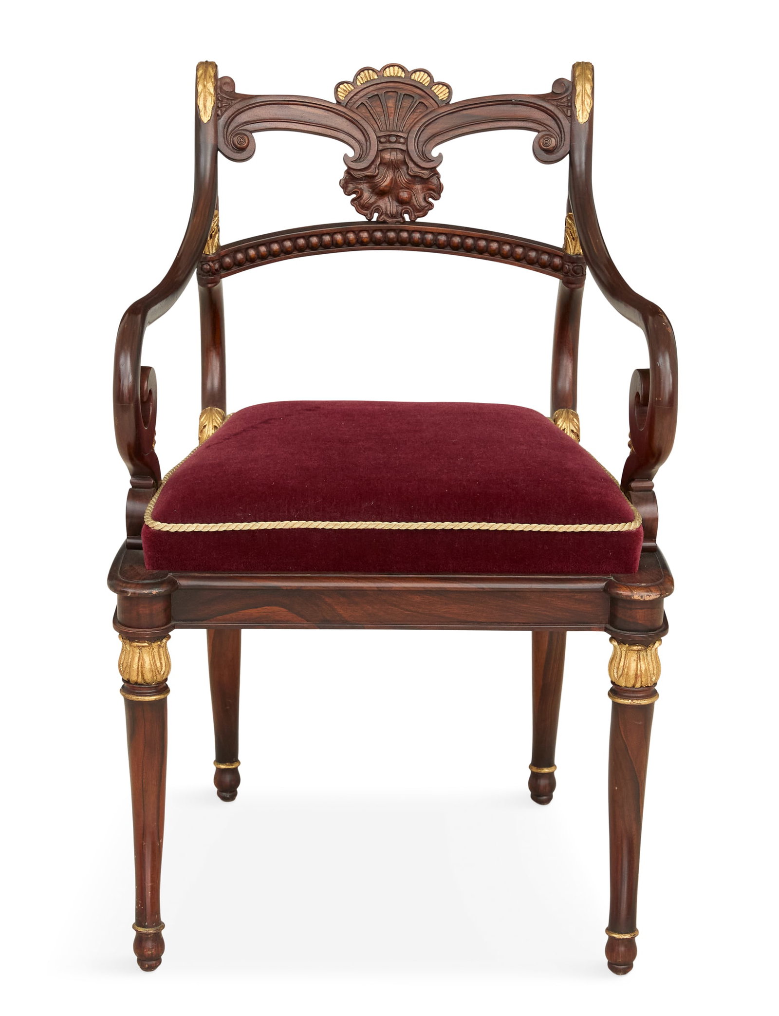 Regency Rosewood and Parcel-Gilt Armchair (1 of 3)