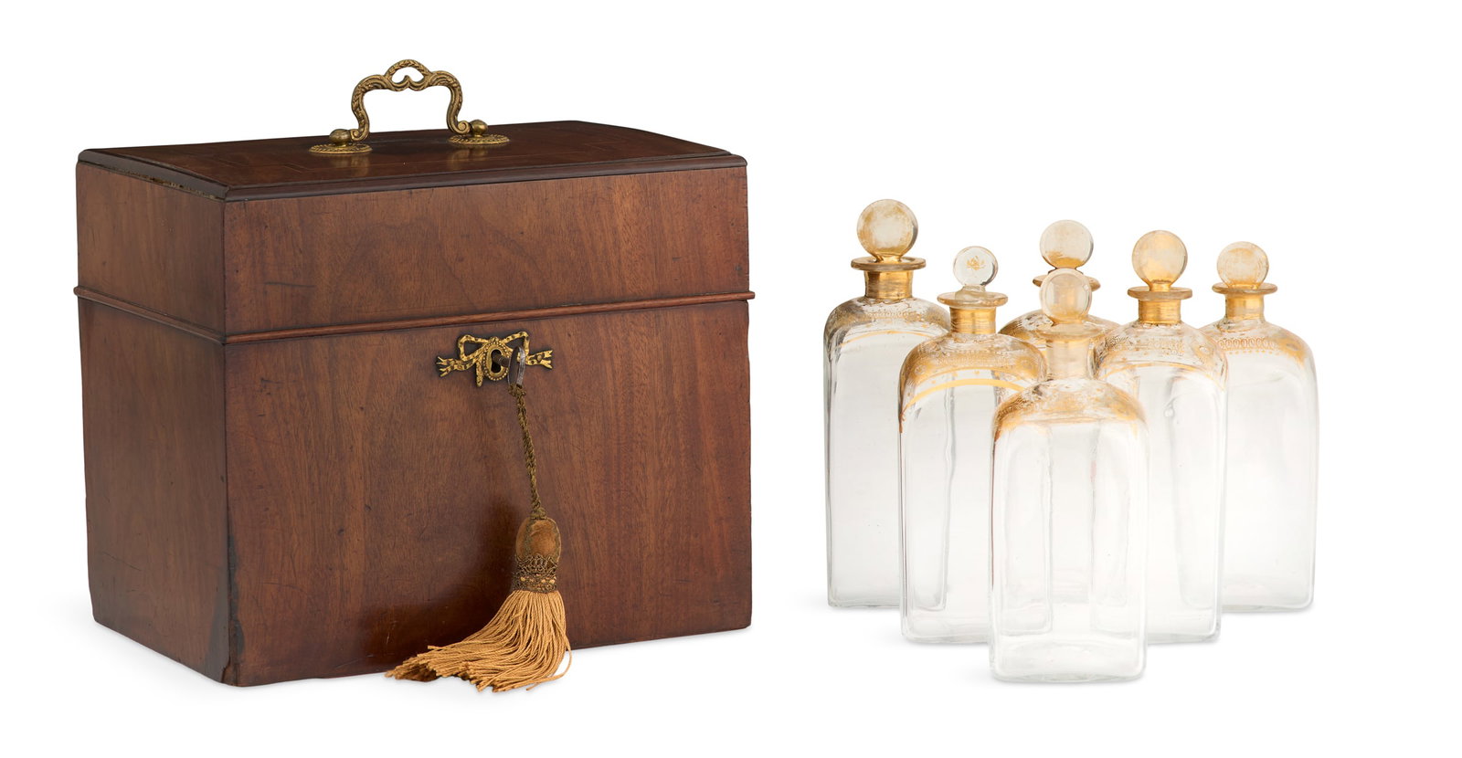Regency Mahogany Decanter Case