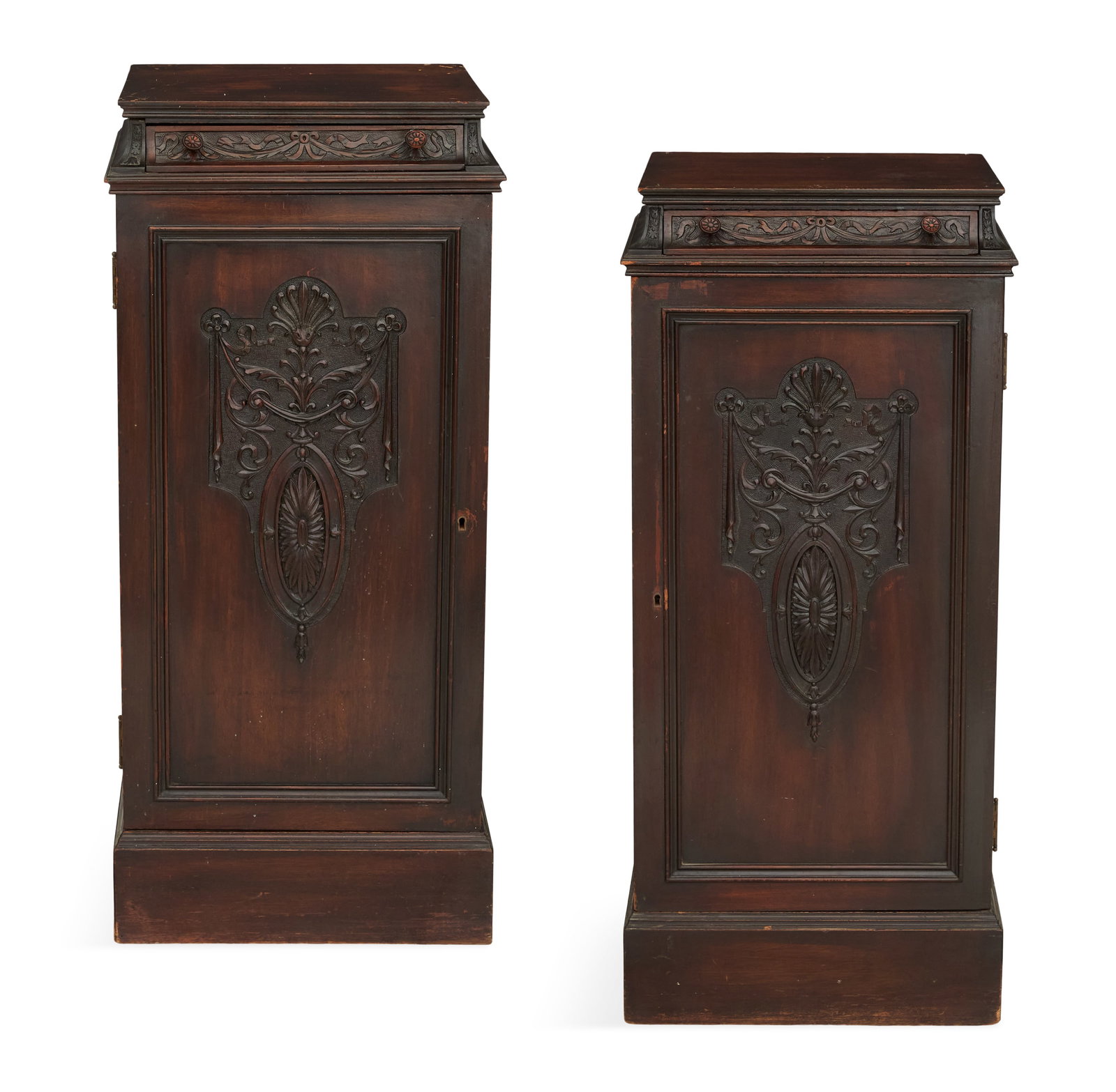 Pair of Edwardian Mahogany Cabinets (1 of 4)