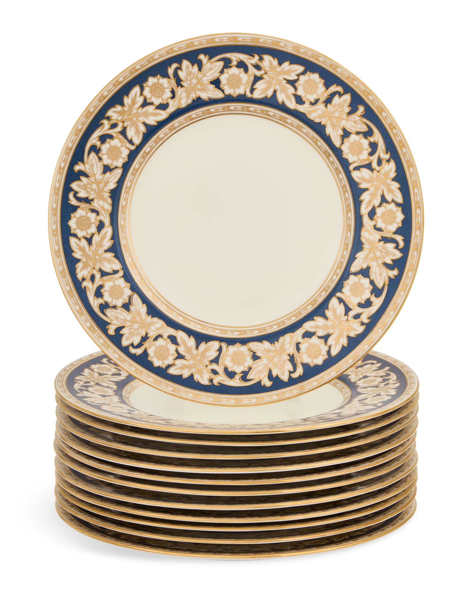Set of Twelve Mintons Porcelain Dinner Plates (1 of 2)