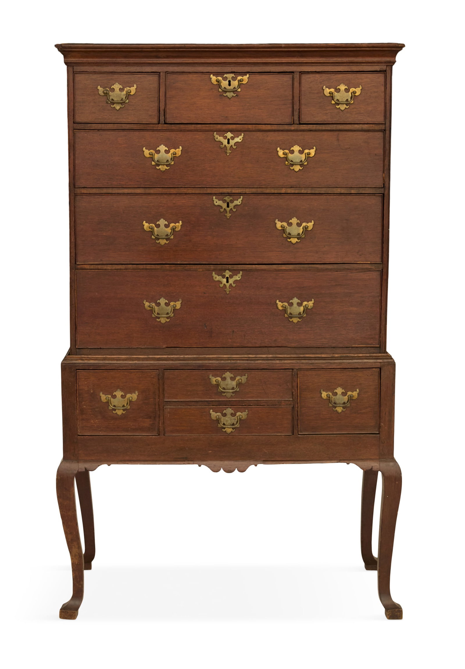 English Oak Highboy (1 of 3)