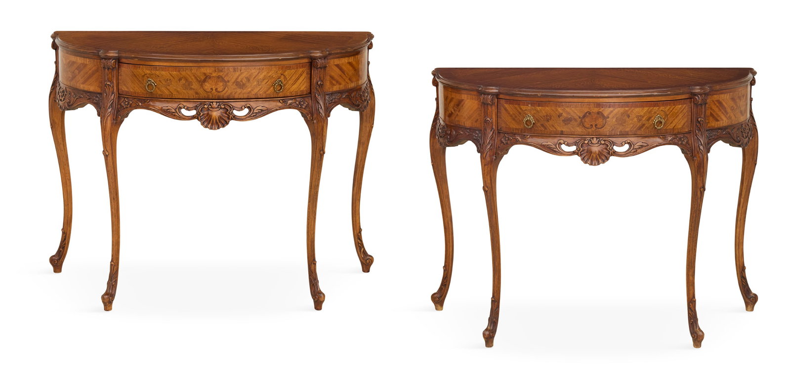 Pair of Georgian-Style Mahogany Side Tables (1 of 4)