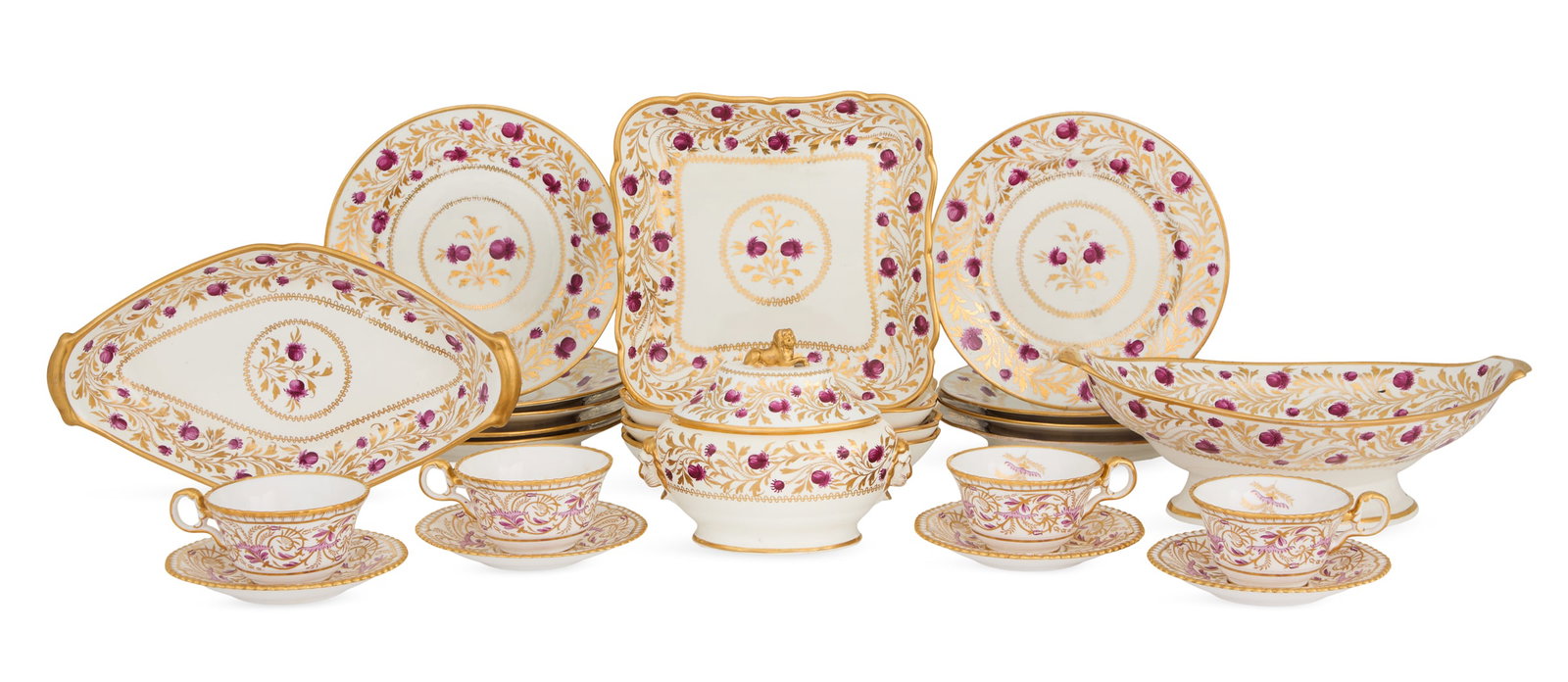 Porcelain Dessert Service, attr. to Miles Mason (1 of 4)