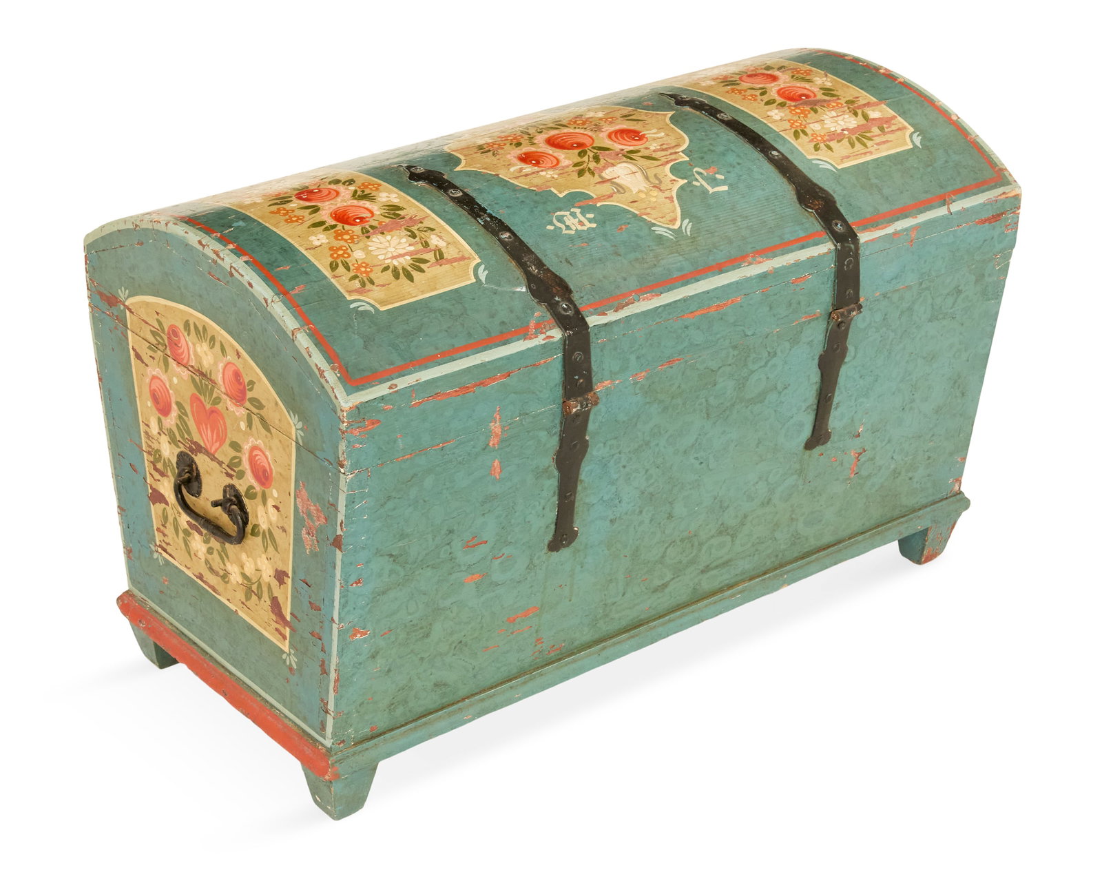 Swedish Polychrome Trunk - 4