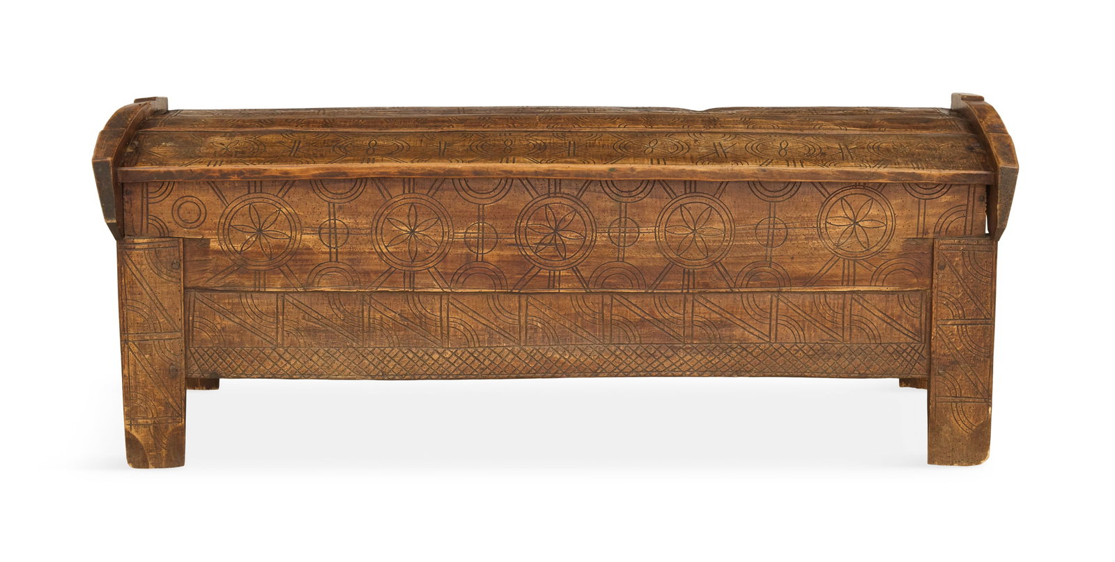Continental Fruitwood Coffer (1 of 5)