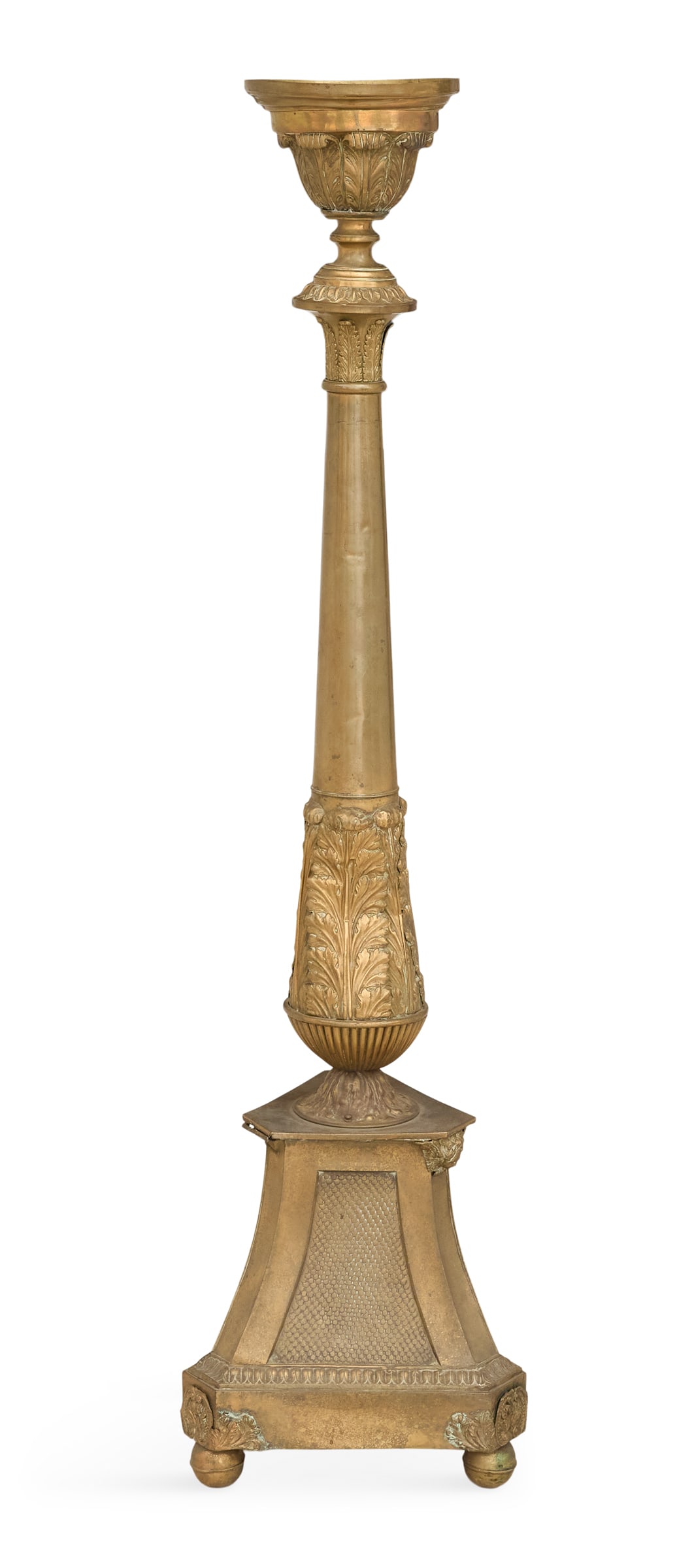 French Brass Altar Stick (1 of 2)
