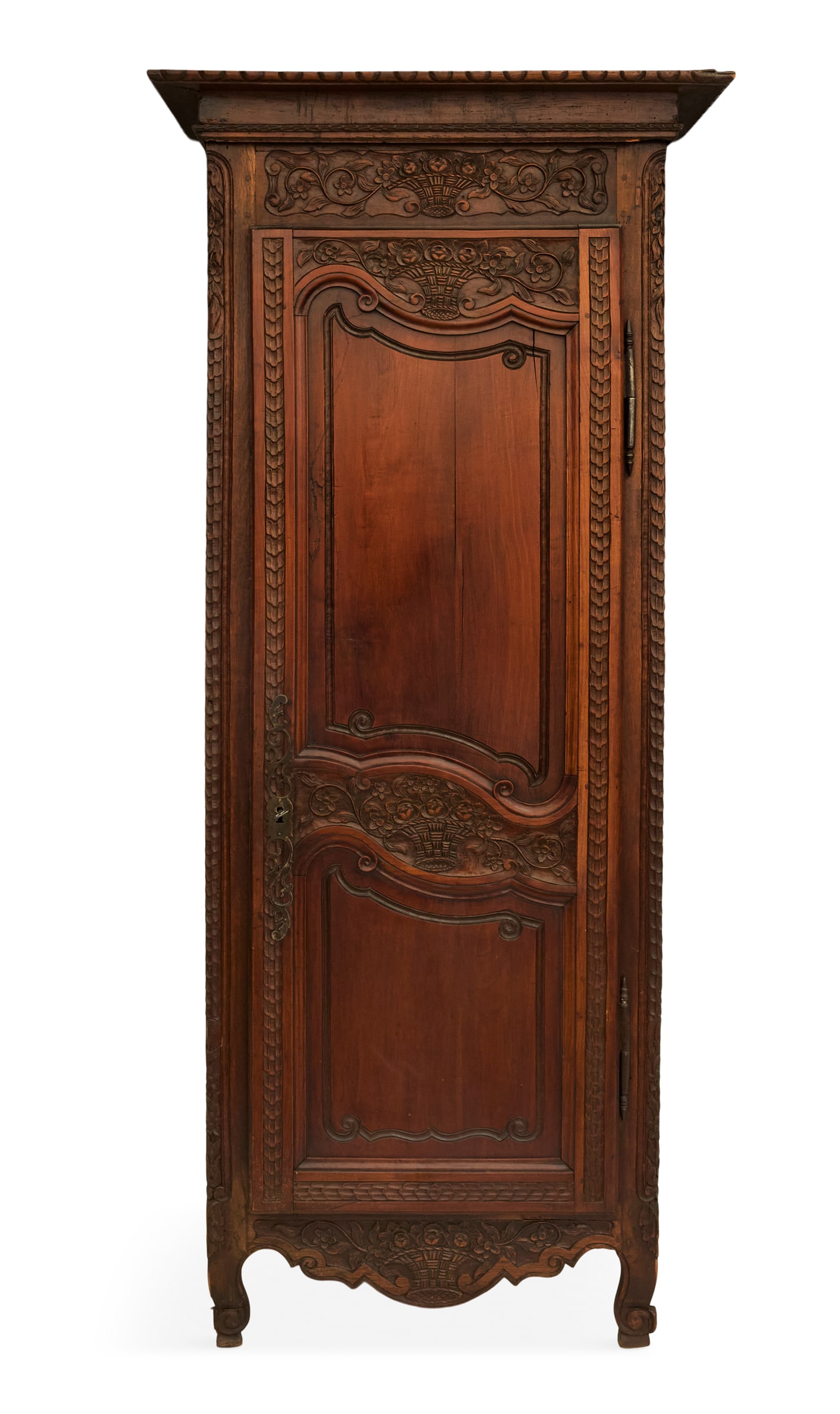 Provincial Louis XV-Style Fruitwood Bonnetiere (1 of 4)