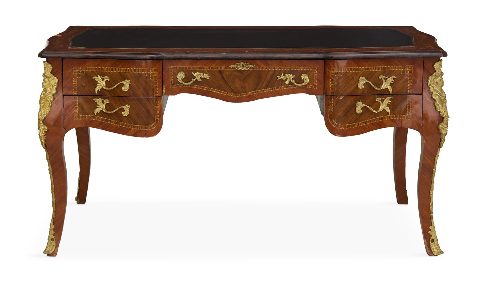 Louis XV-Style Kingwood Bureau Plat (1 of 3)
