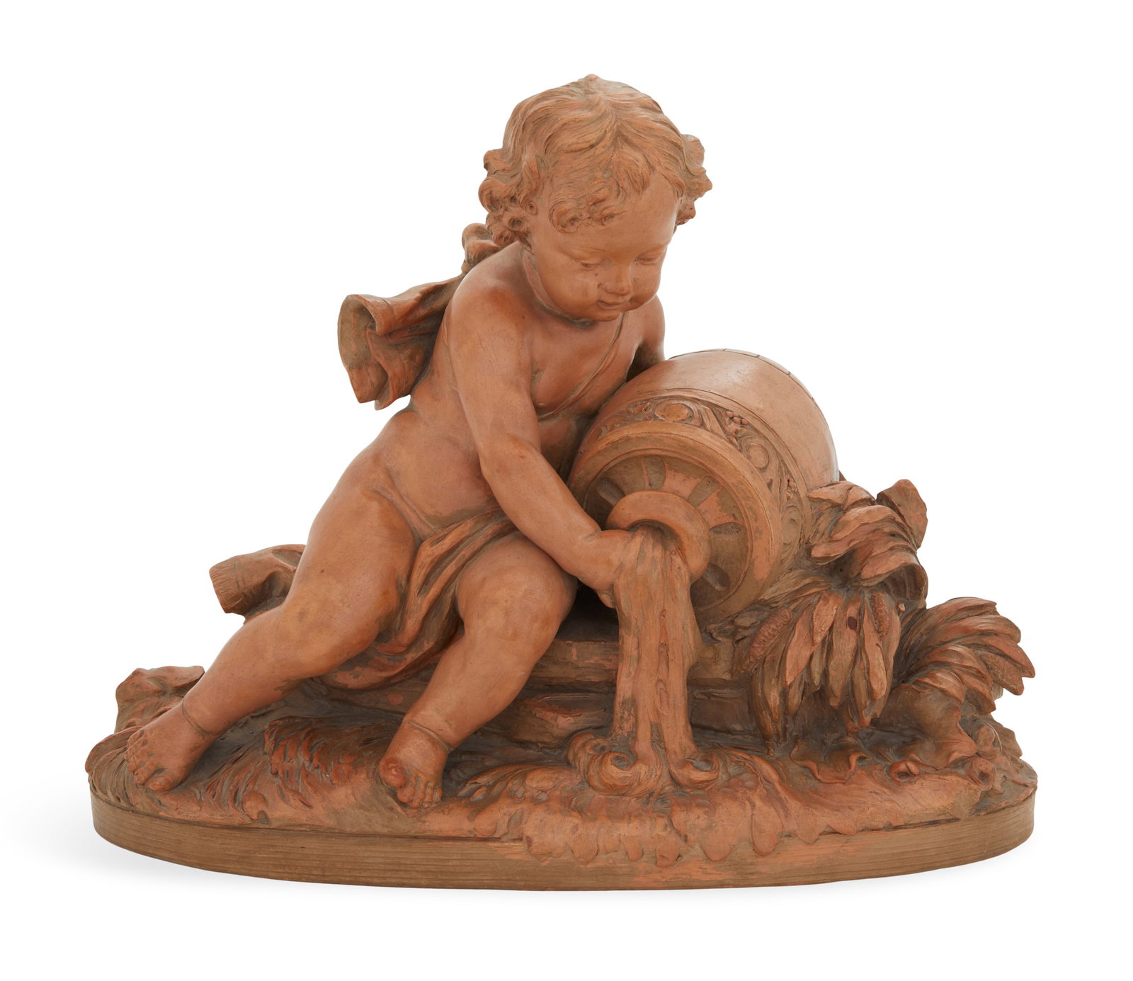 Signed French Terracotta Putto (1 of 5)