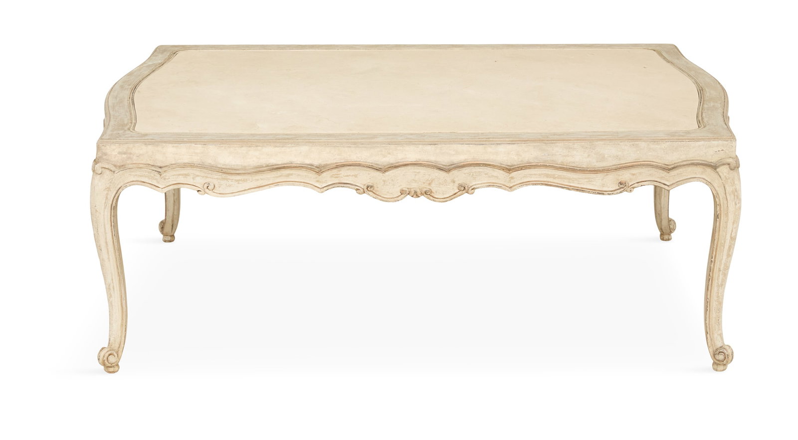Louis XV-Style Marble-Top Cocktail Table (1 of 3)