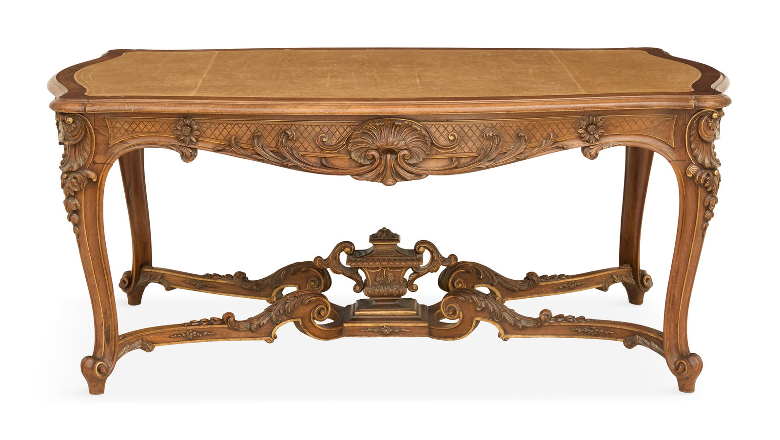 Louis XV-Style Walnut Library Table (1 of 3)