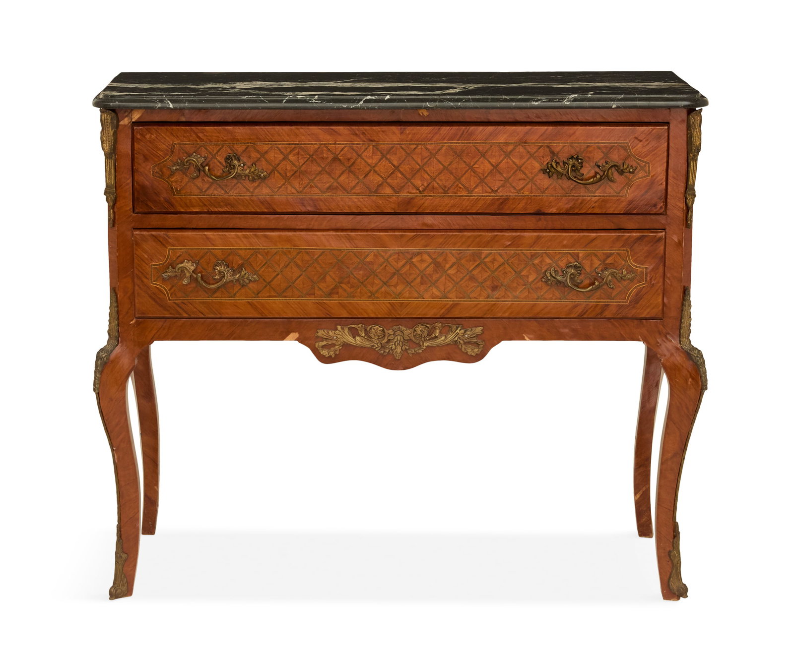 Louis XV/XVI-Style Marble-Top Commode (1 of 3)