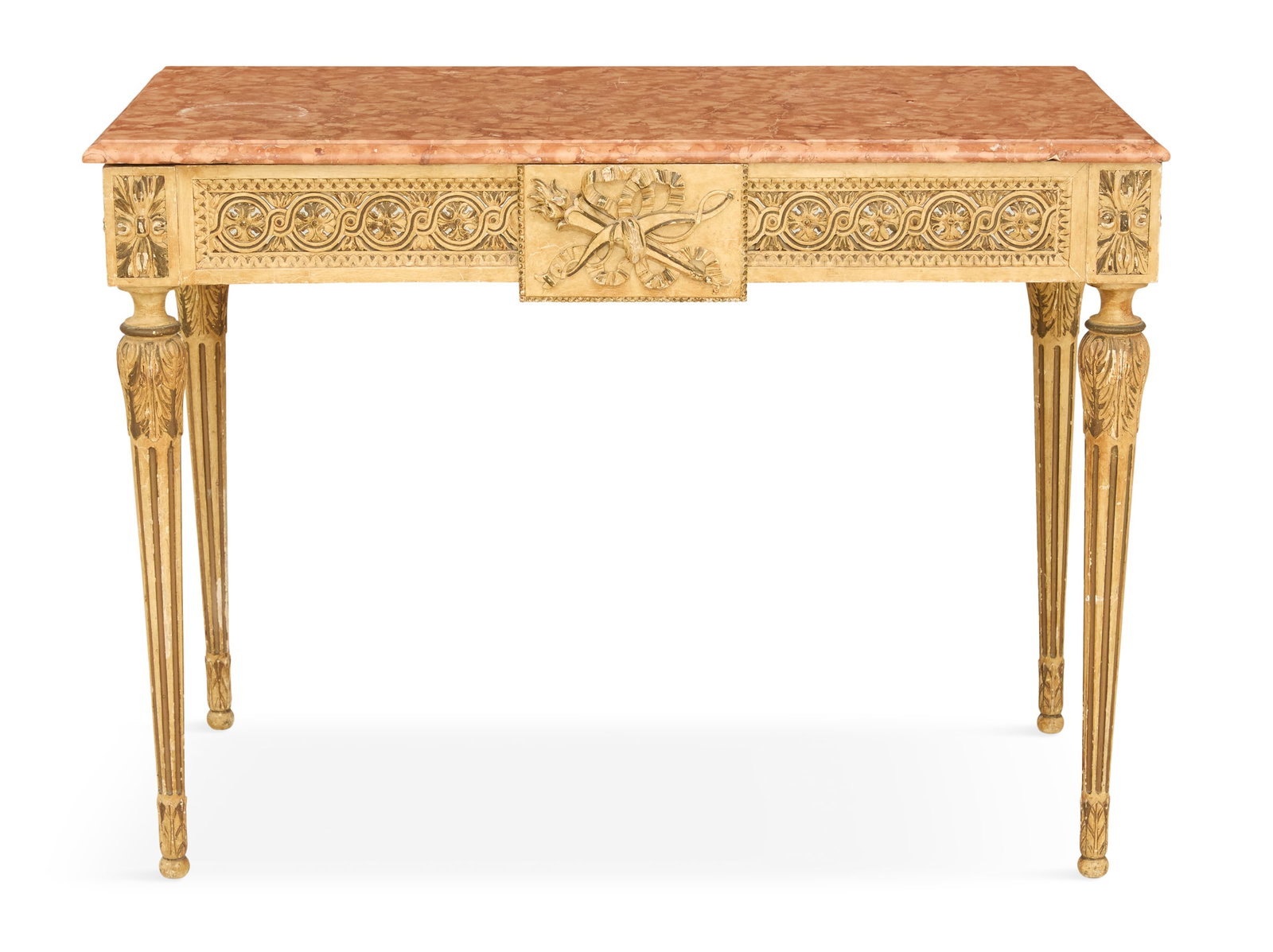 Louis XVI-Style Marble-Top Center Table (1 of 3)