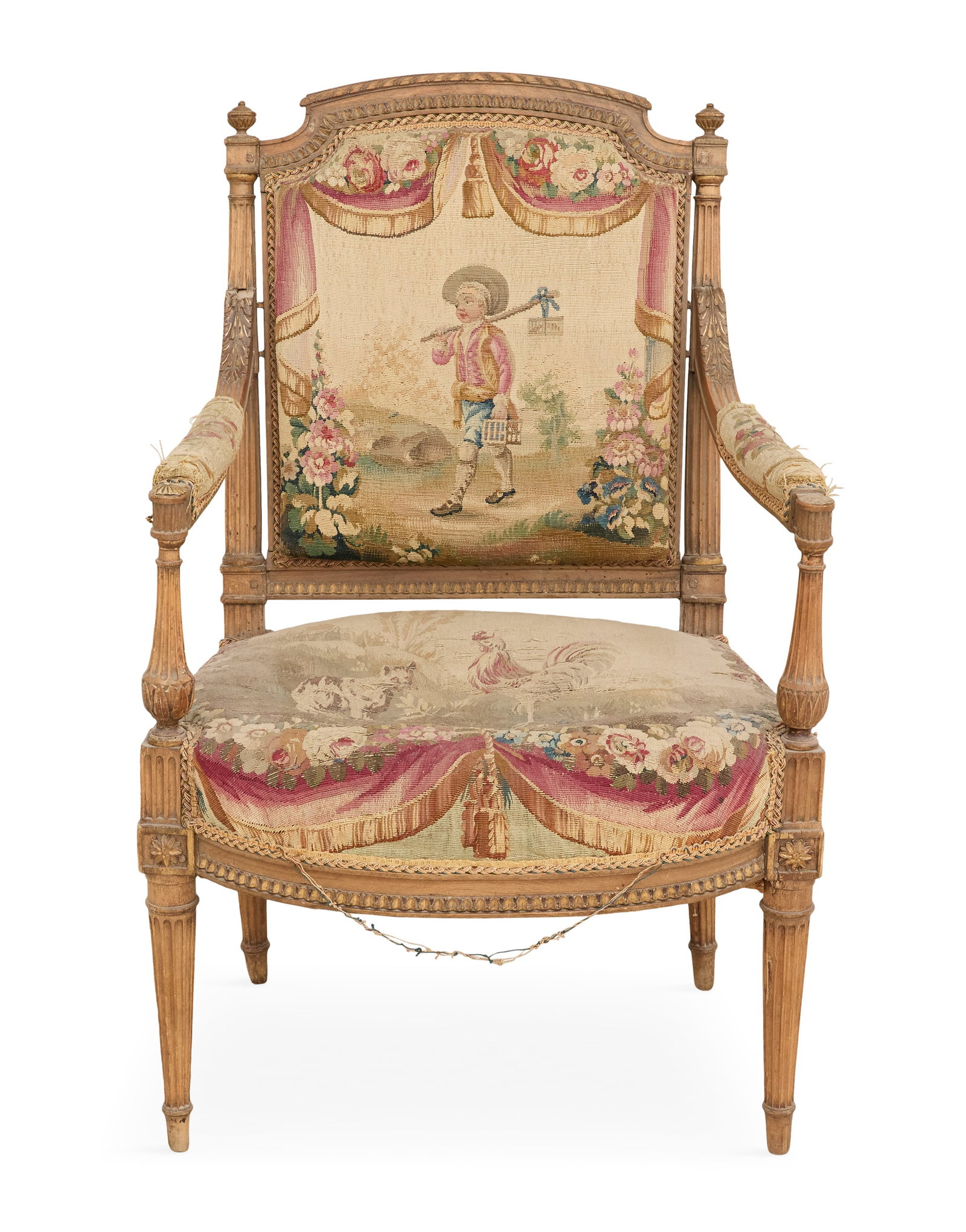 Pair of Louis XVI Fruitwood Fauteuils (1 of 3)