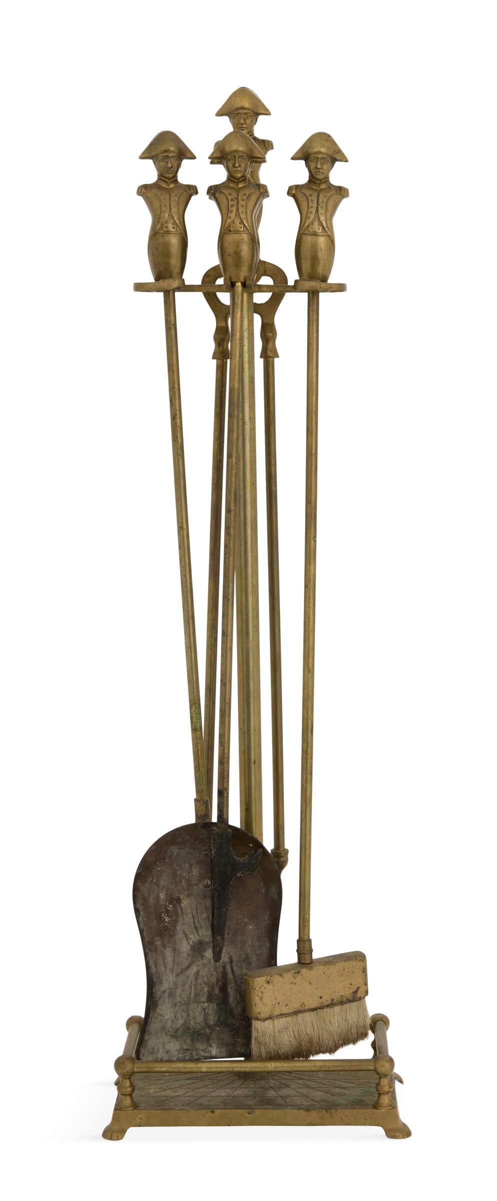 Set of Napoleon-Decorated Bronze Fireplace Tools (1 of 3)