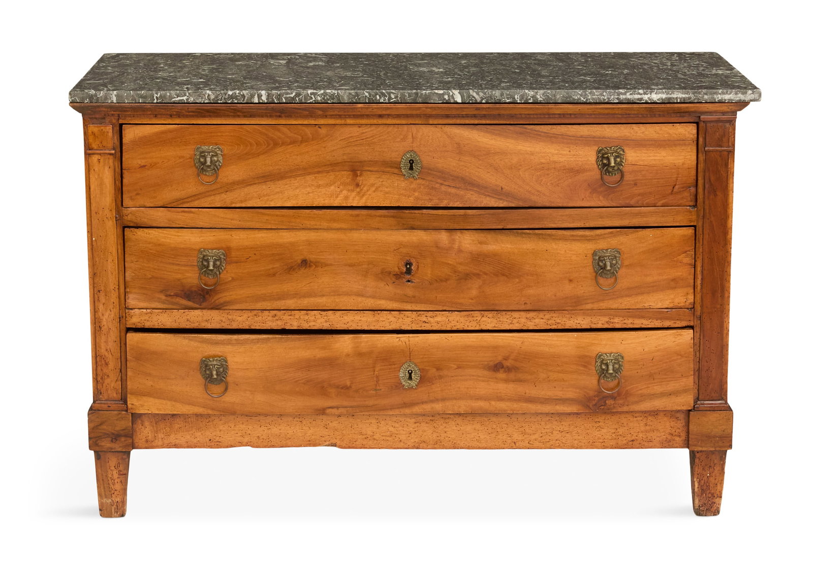 Empire-Style Fruitwood and Marble-Top Commode (1 of 3)