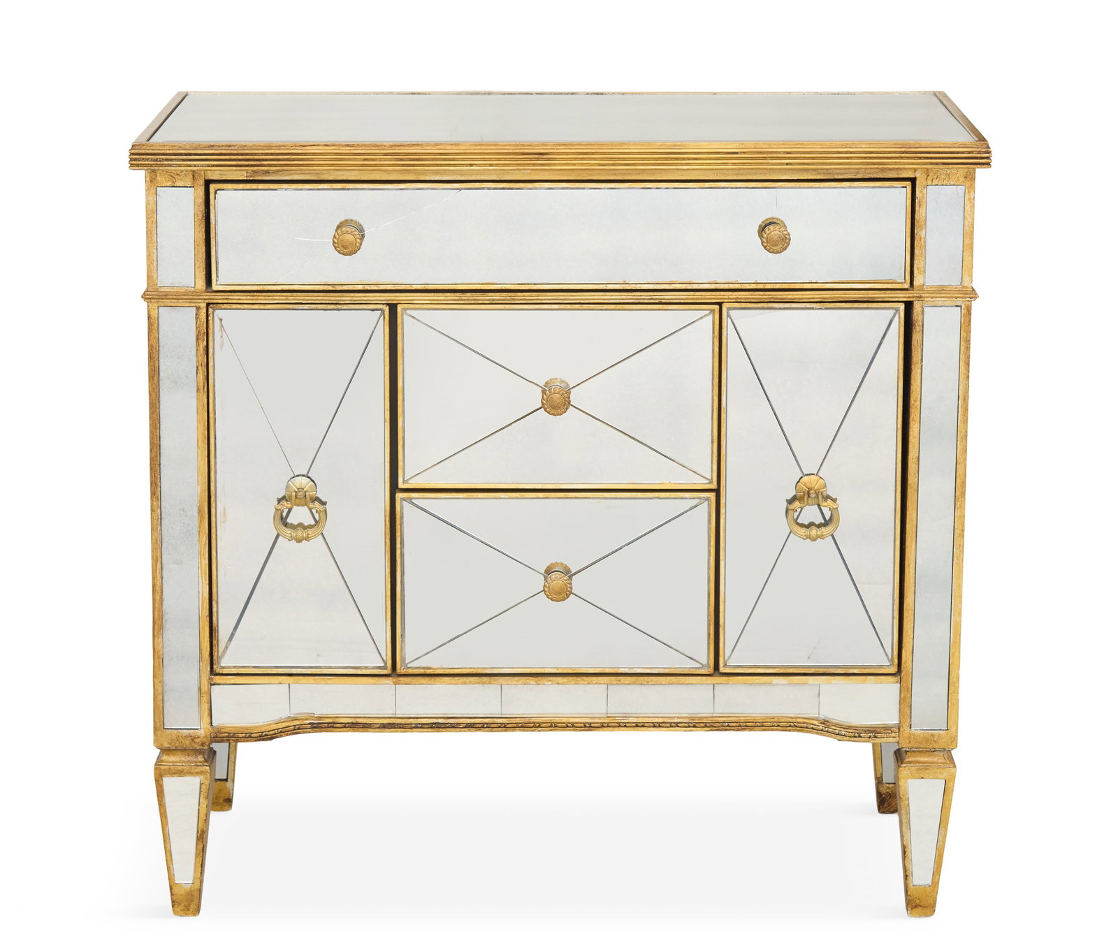 Neoclassical-Style Mirrored Chest of Drawers (1 of 3)