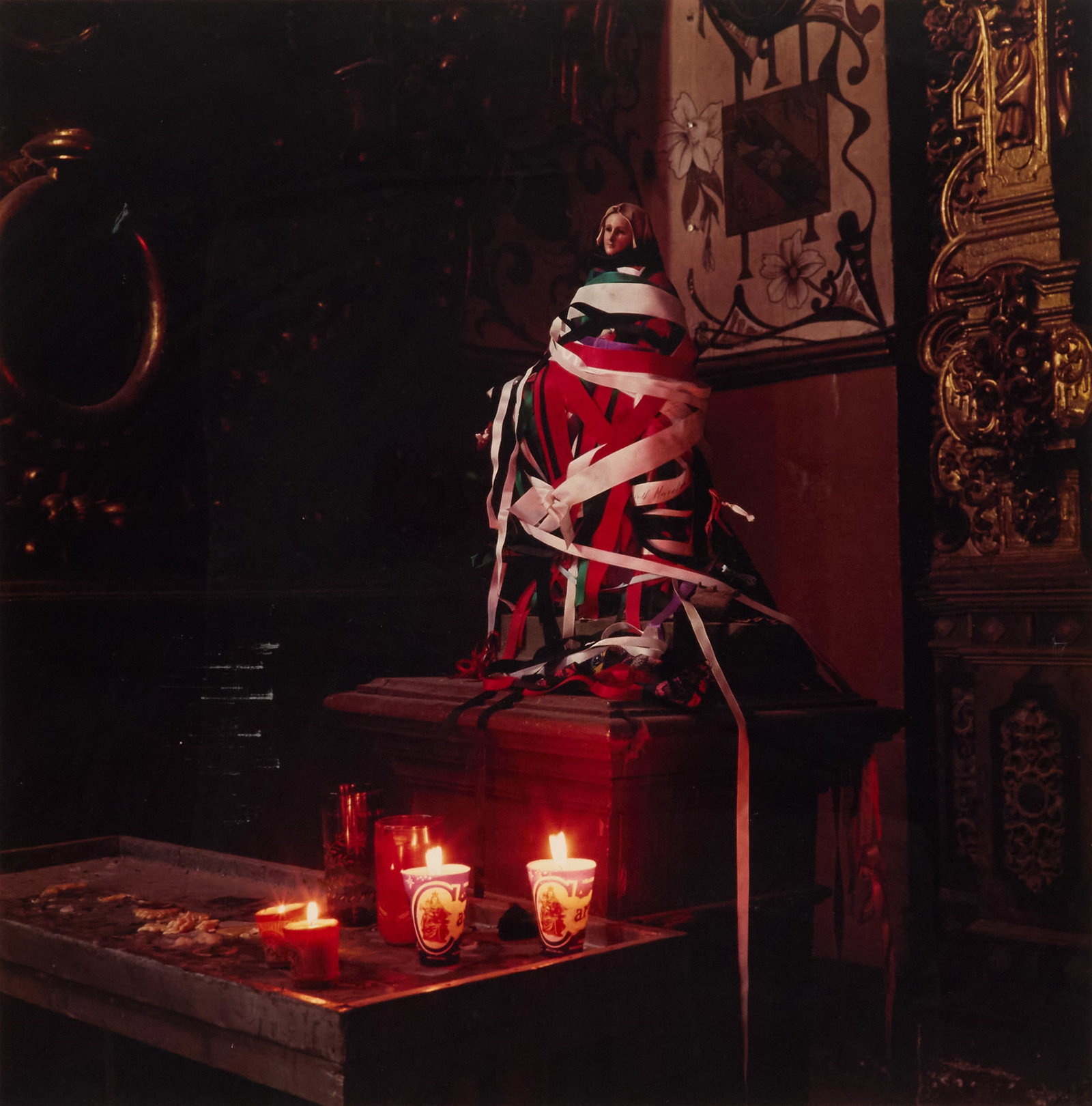 Geoff Winningham (American, b. 1943): Geoff Winningham (American, b. 1943) "Oaxaca", 1993 chromogenic print pencil-signed lower right and titled, dated and numbered "4/25" lower left. Matted, glazed and framed. sight 24" x 24", framed 35-