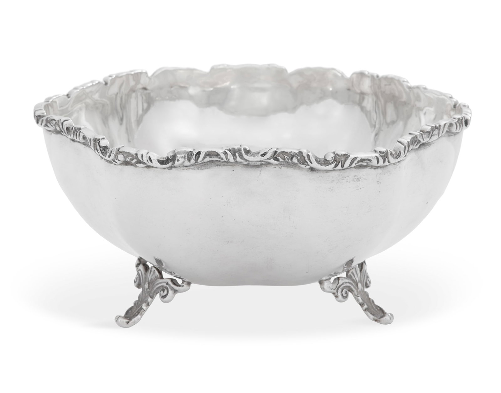 Mexican Silver Footed Bowl (1 of 2)
