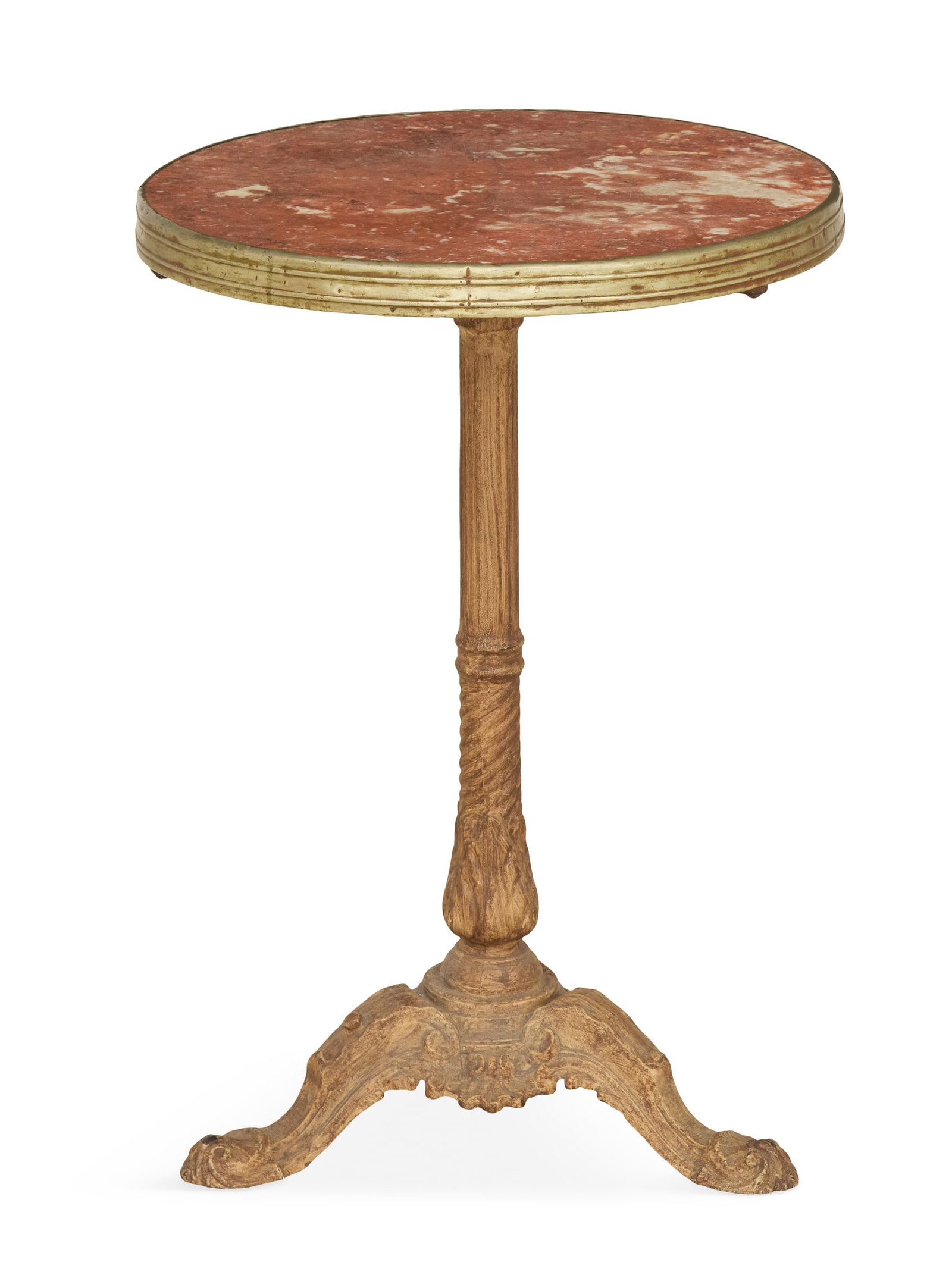 French Cast-Iron and Marble-Top Bistro Table (1 of 2)
