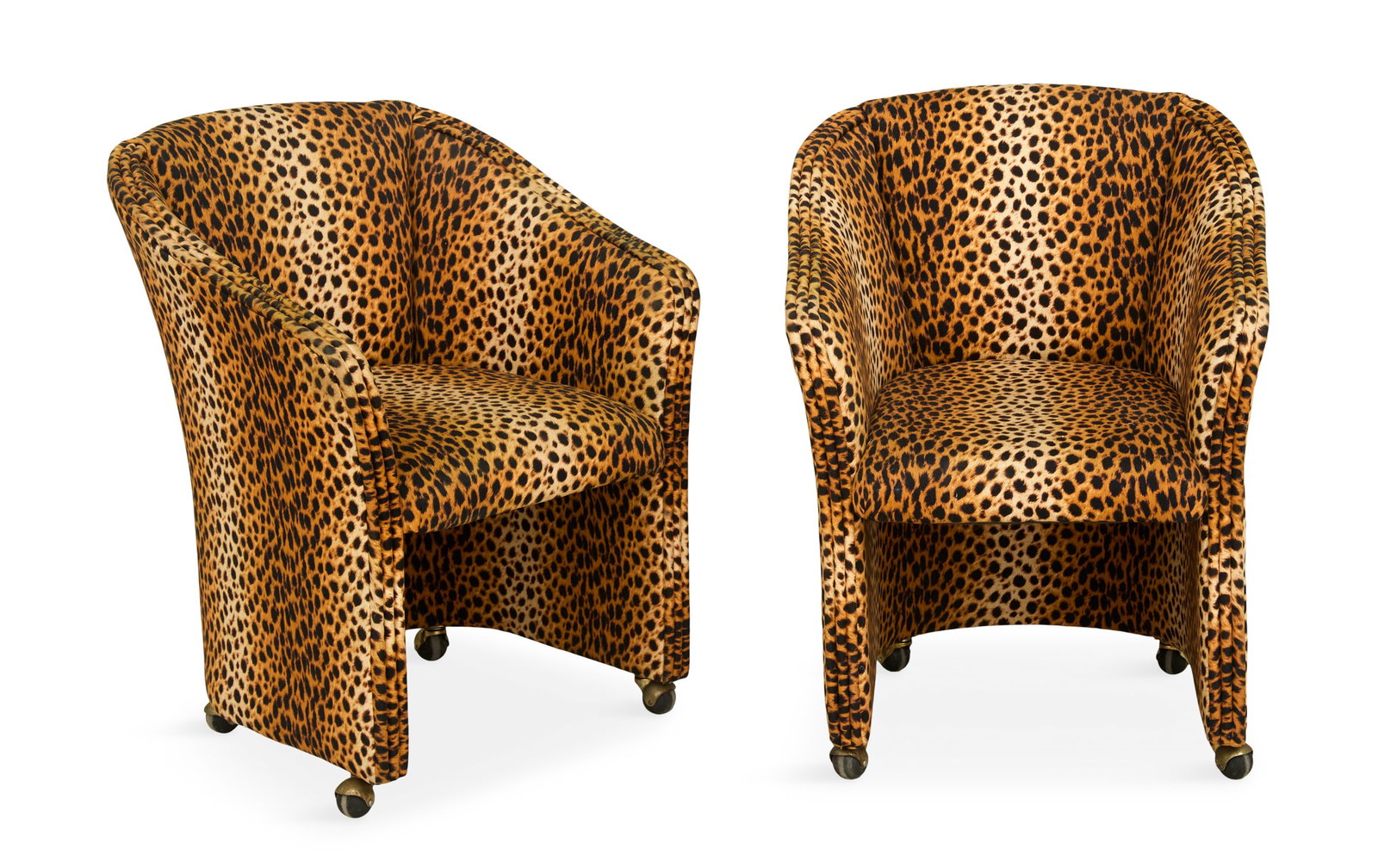 Hollywood Regency Leopard Print Club Chairs (1 of 2)