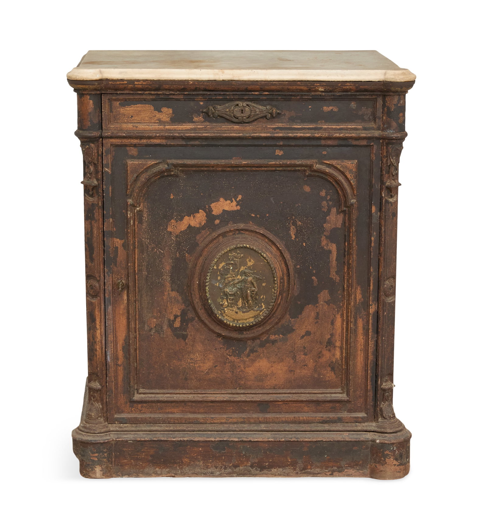 Marble-Top Cast-Iron Safe (1 of 8)