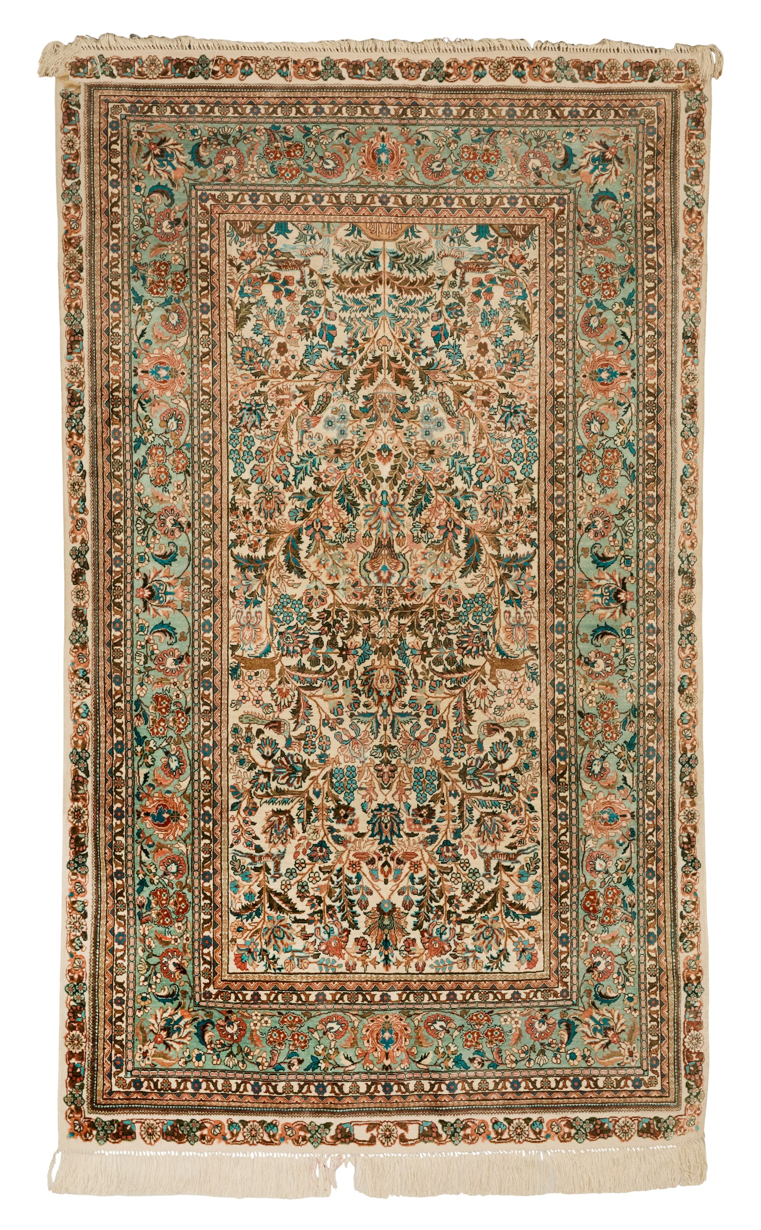 Silk and Wool Tabriz Carpet (1 of 1)